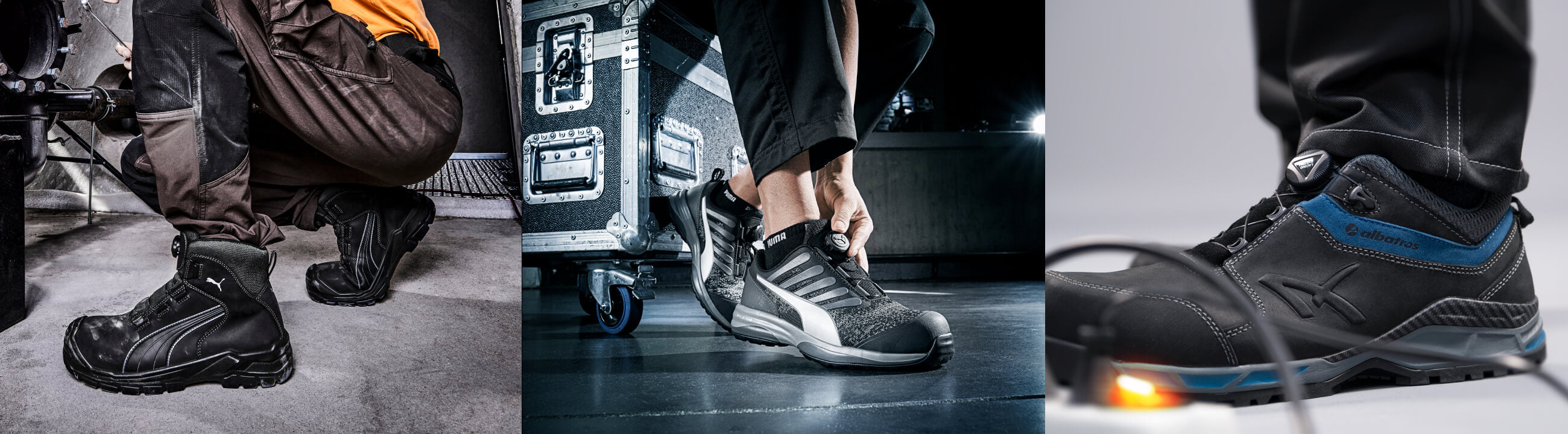 Sikkerhedssko uden snørebånd