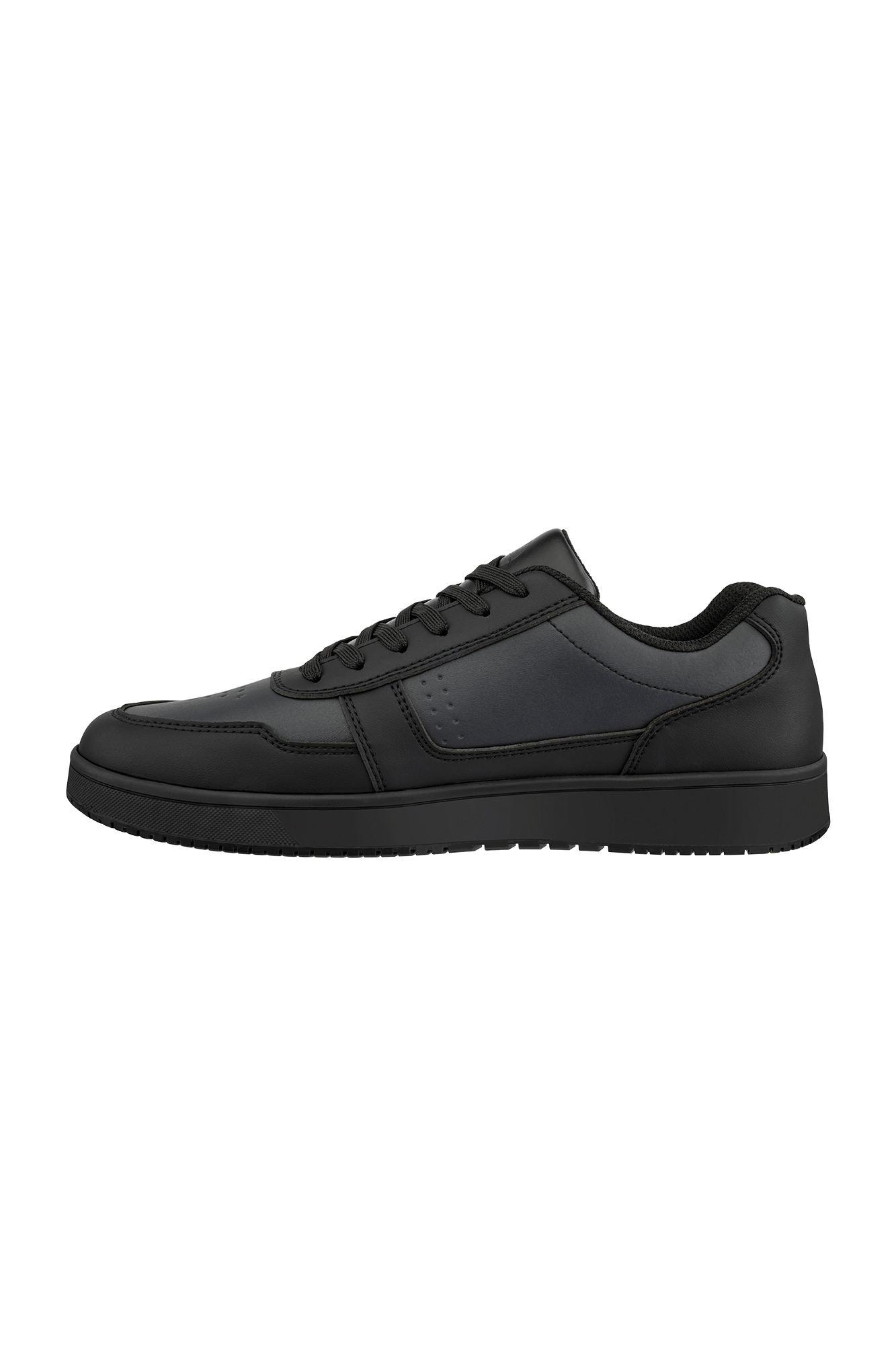 Albatros Squad ST BLK Low – skridsikker jobsko i sort microfiber