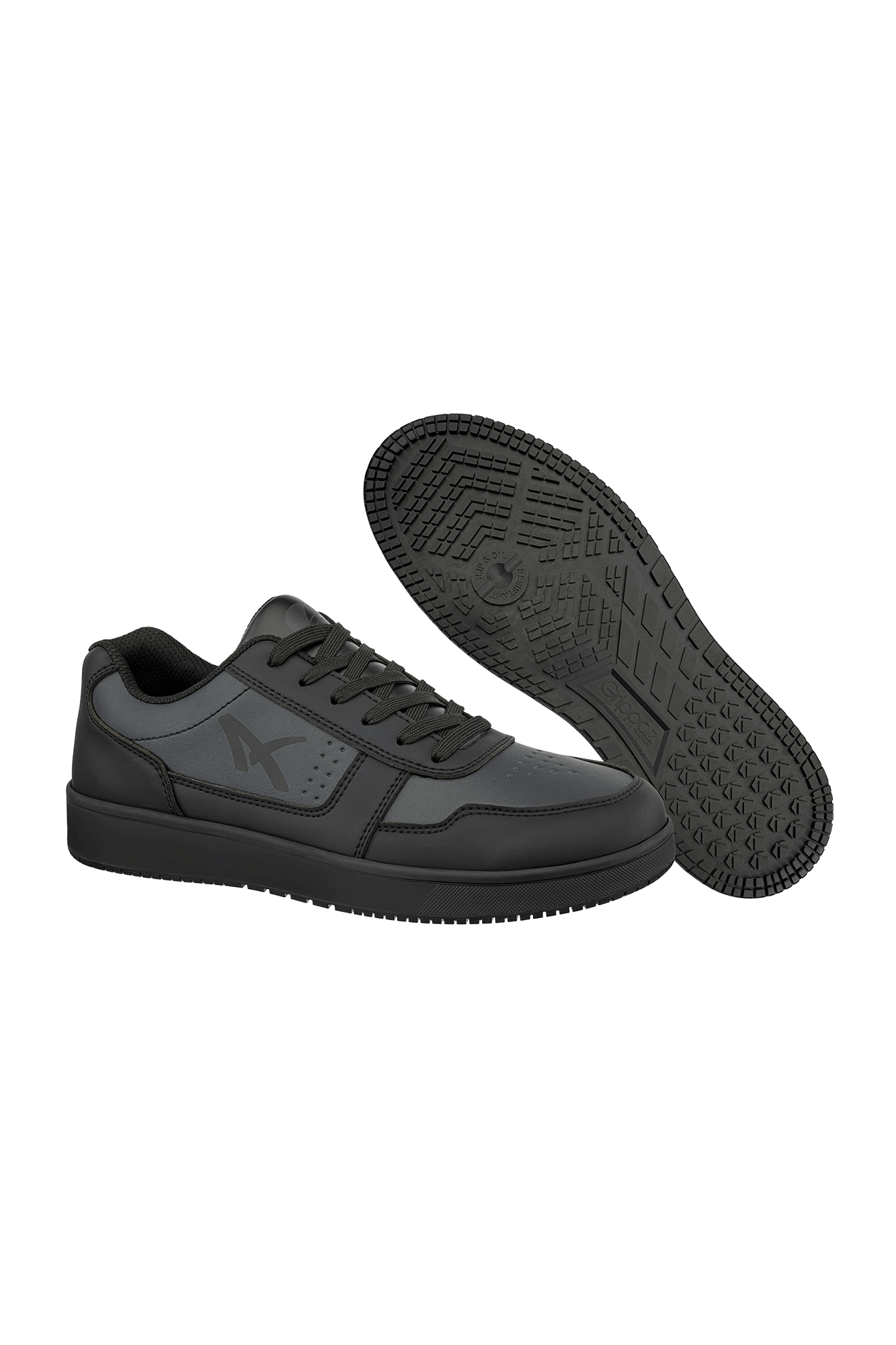 Albatros Squad ST BLK Low – skridsikker jobsko i sort microfiber