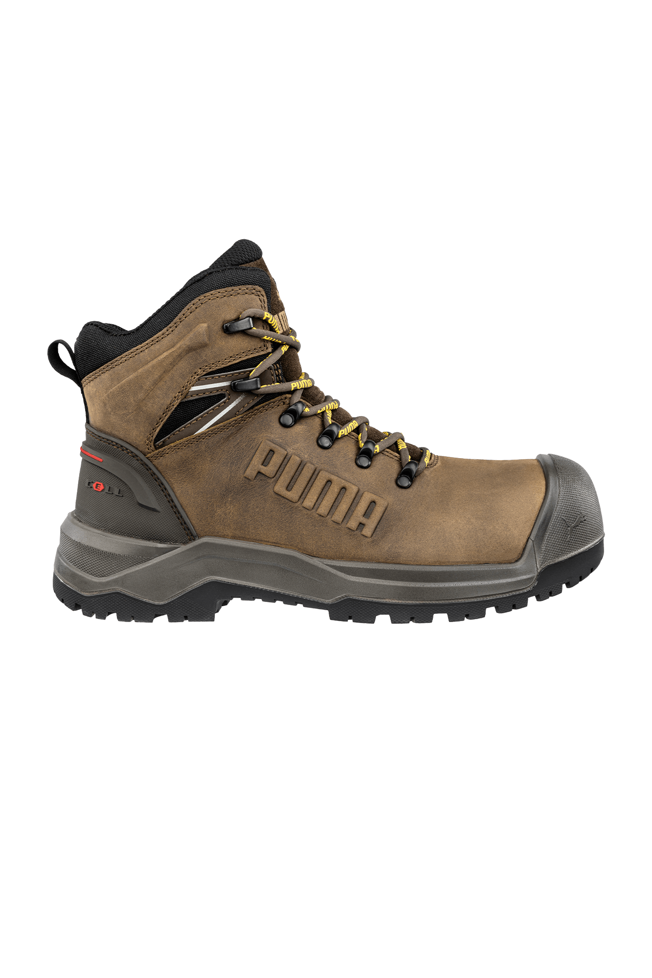 PUMA Iron HD Brown Mid S3S sikkerhedssko | tranemoshop.dk