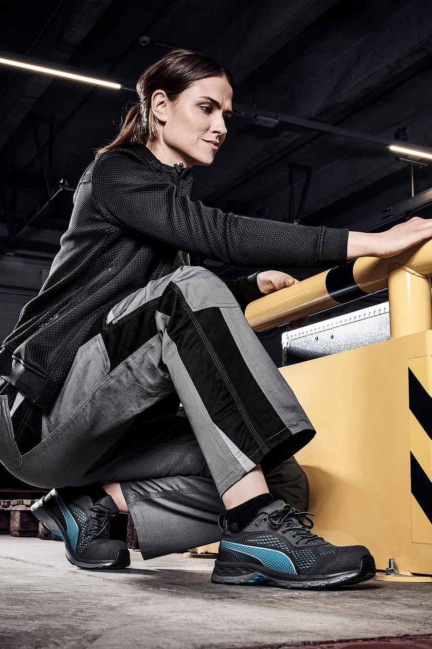 Puma Fuse Knit Blue WNS Low S1P dame sikkerhedssko