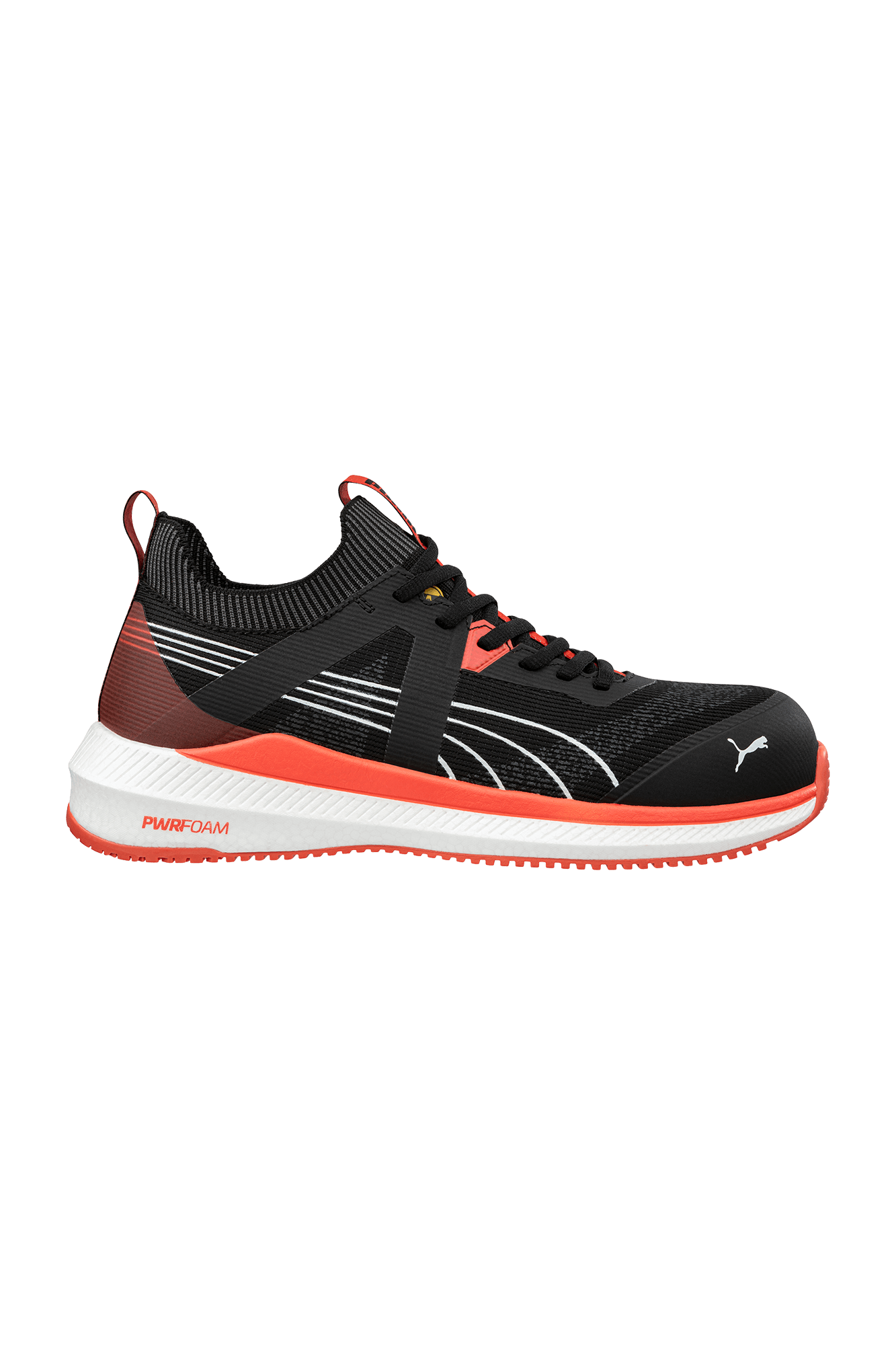 Puma Turbo Black/Red Low S1PS sikkerhedssko | tranemoshop.dk