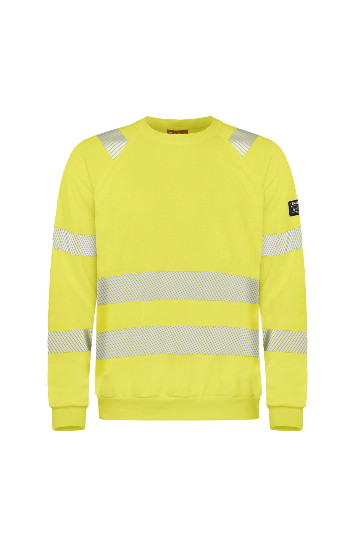 Flammehæmmende gul sweatshirt med høj synlighed