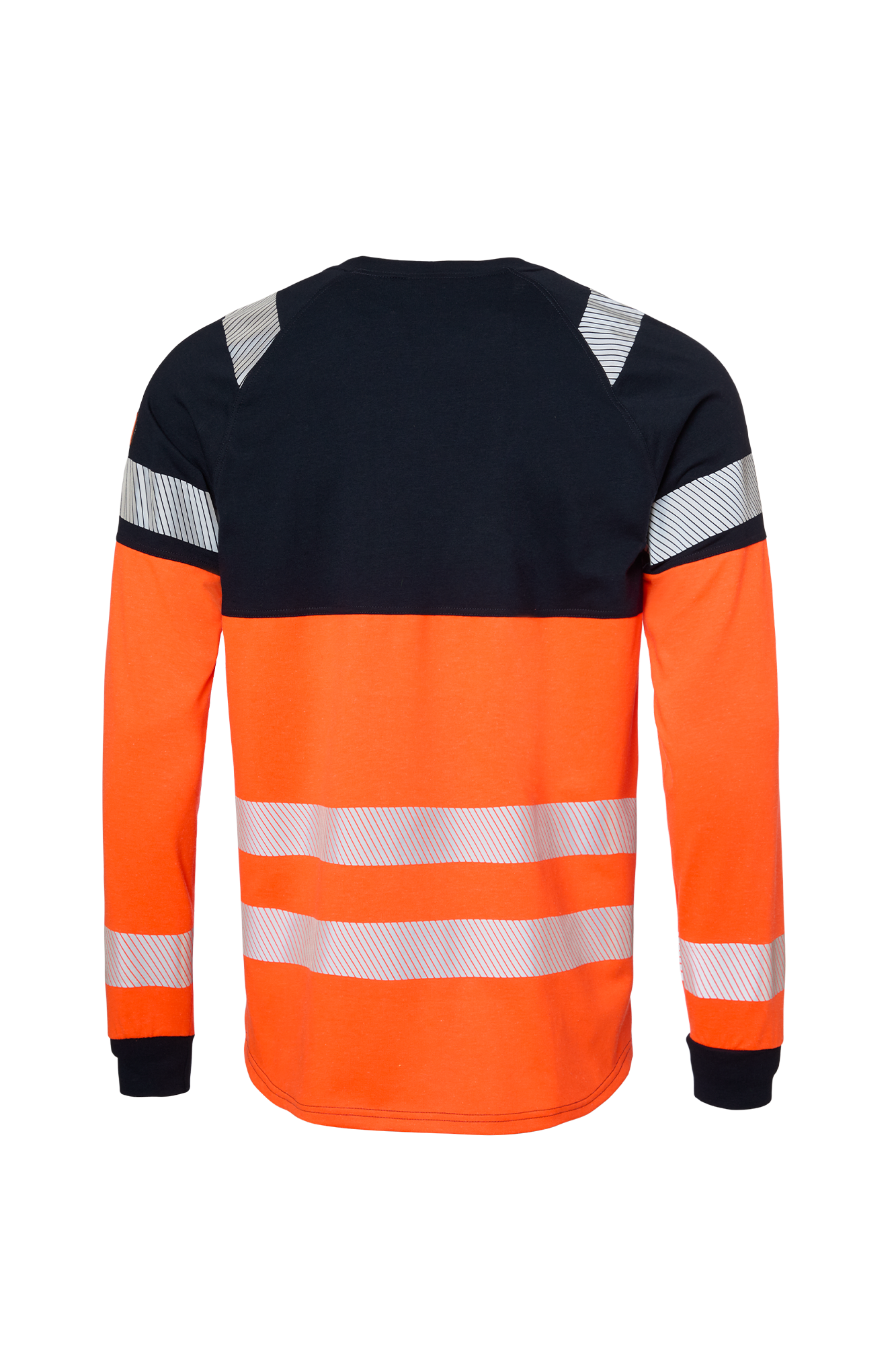 Flammehæmmende Orange hi-vis T-shirt, langærmet (APC 1, ELIM: 3,9 cal/cm², EBT: 4,6 cal/cm²)