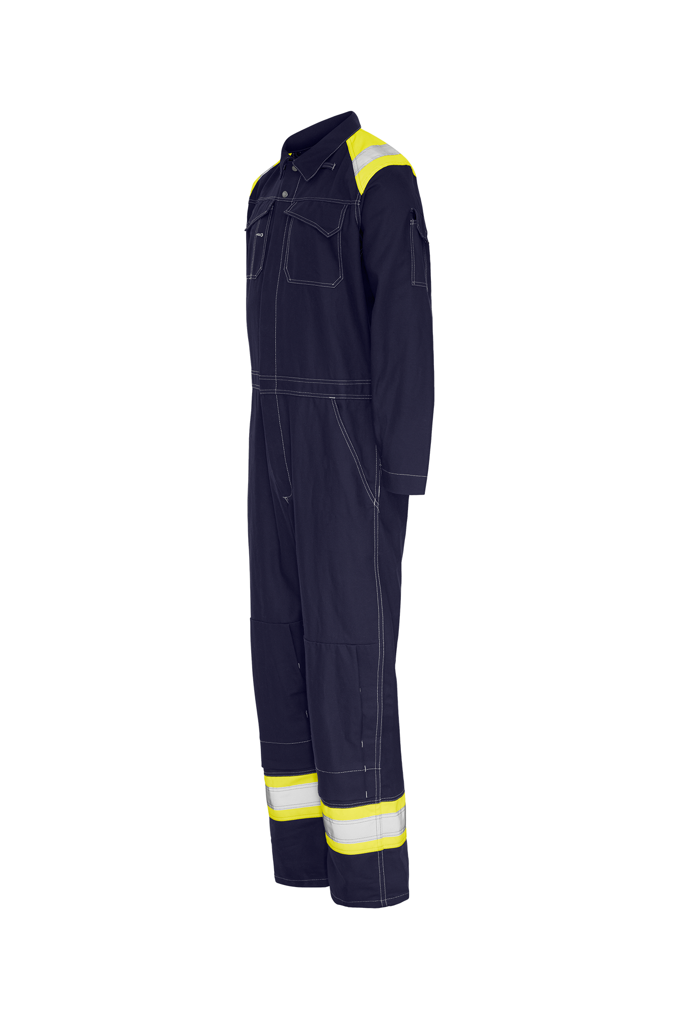 Craftsman Pro Navy Yellow Bomulds Kedeldragt