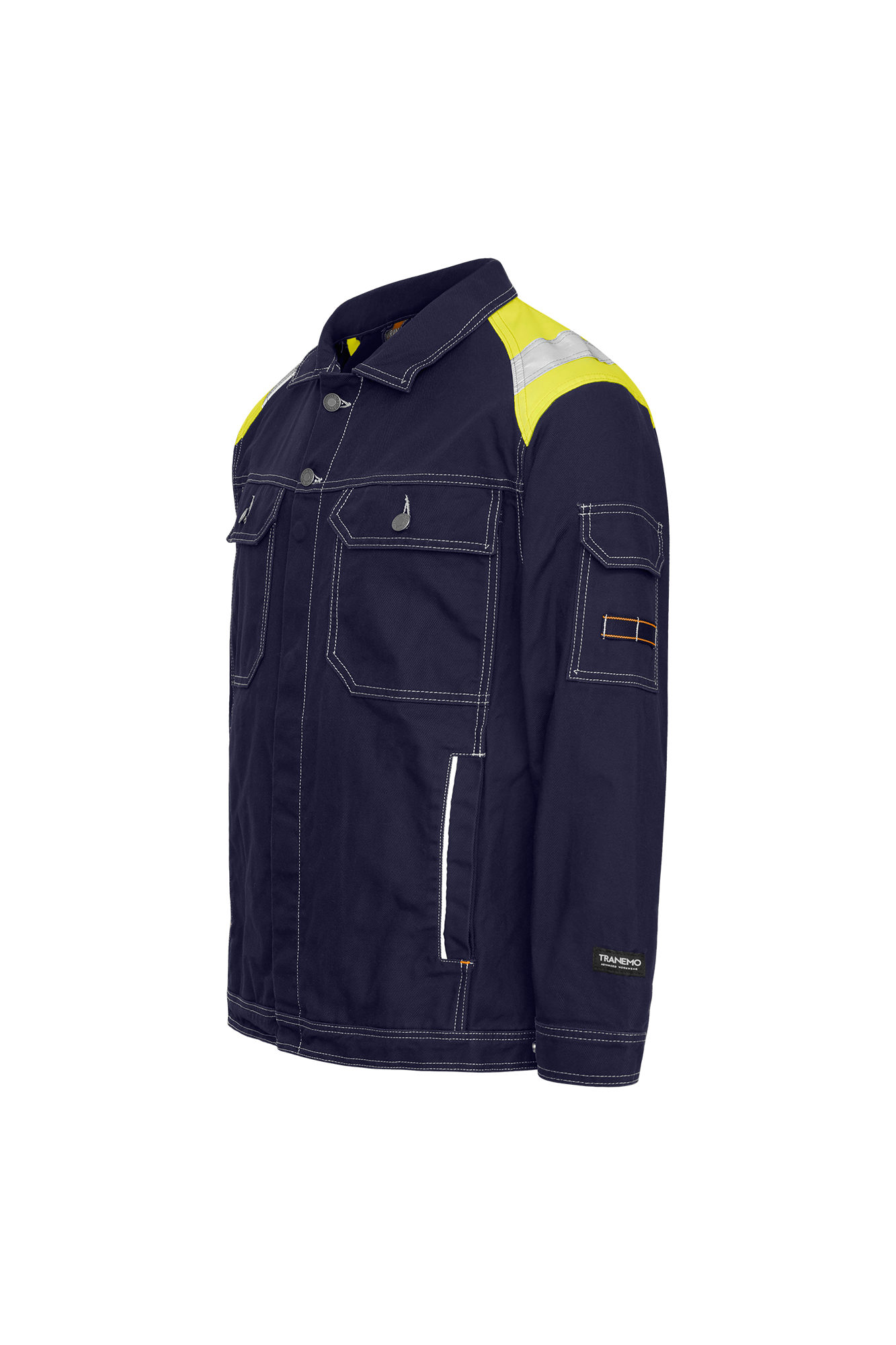 Craftsman Pro Navy Yellow bomulds jakke