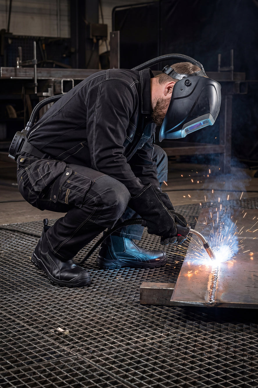 Craftsman Pro Black Bomulds Håndværkerbuks