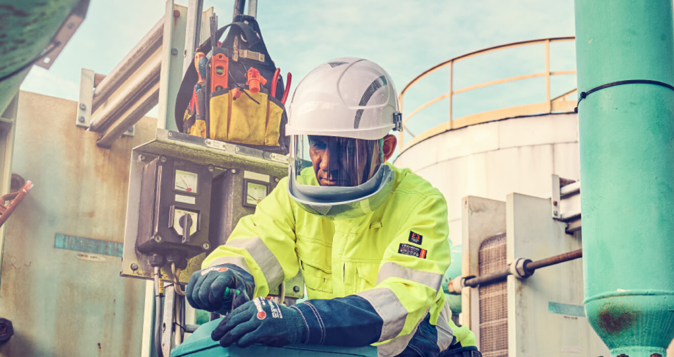 Elektrisk lysbue beskyttende hjelme og visirer | tranemoshop.dk