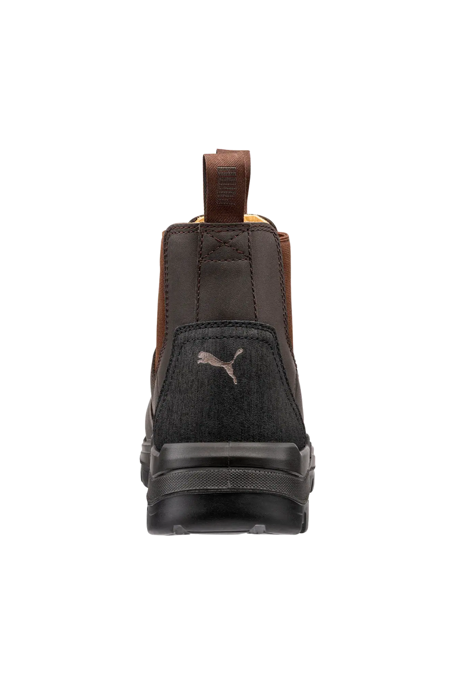 Puma Safety Tanami Brown Mid S3S sikkerhedsstøvle set fra bagfra