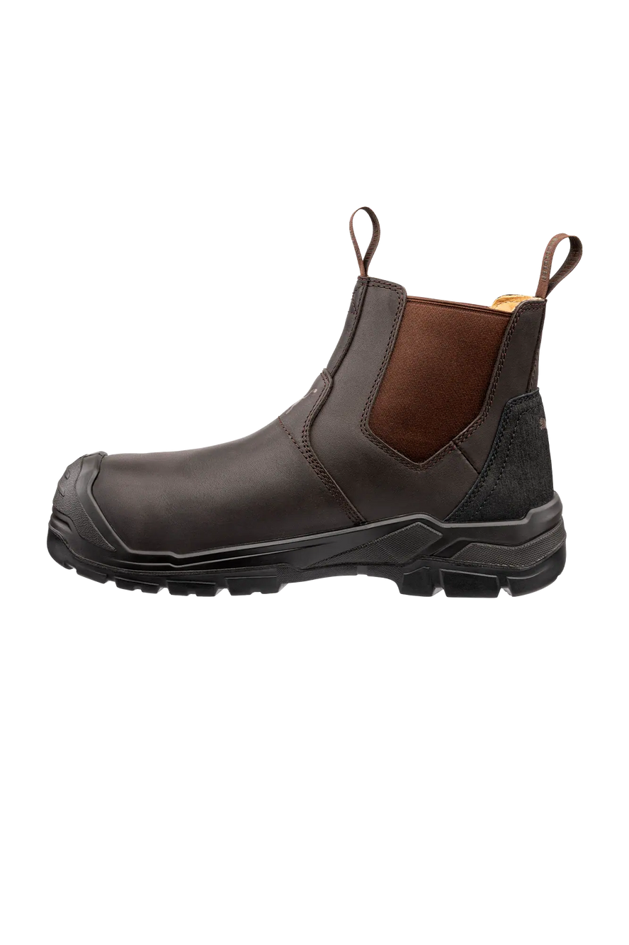 Puma Safety Tanami Brown Mid S3S sikkerhedsstøvle set fra venstre side