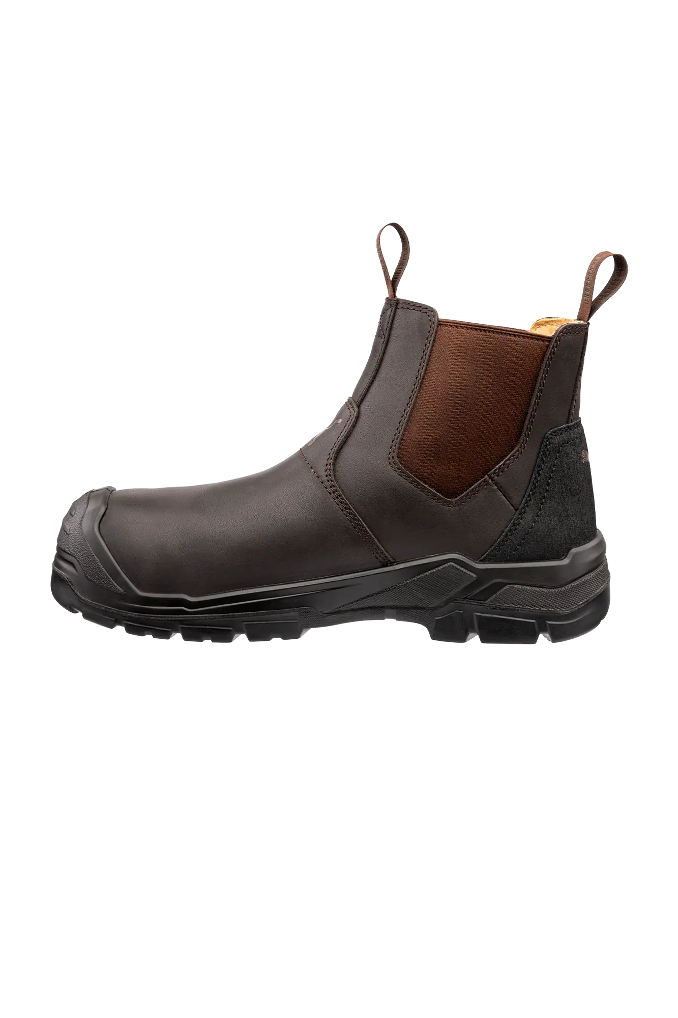 Puma Safety Tanami Brown Mid S3S sikkerhedsstøvle set fra venstre side