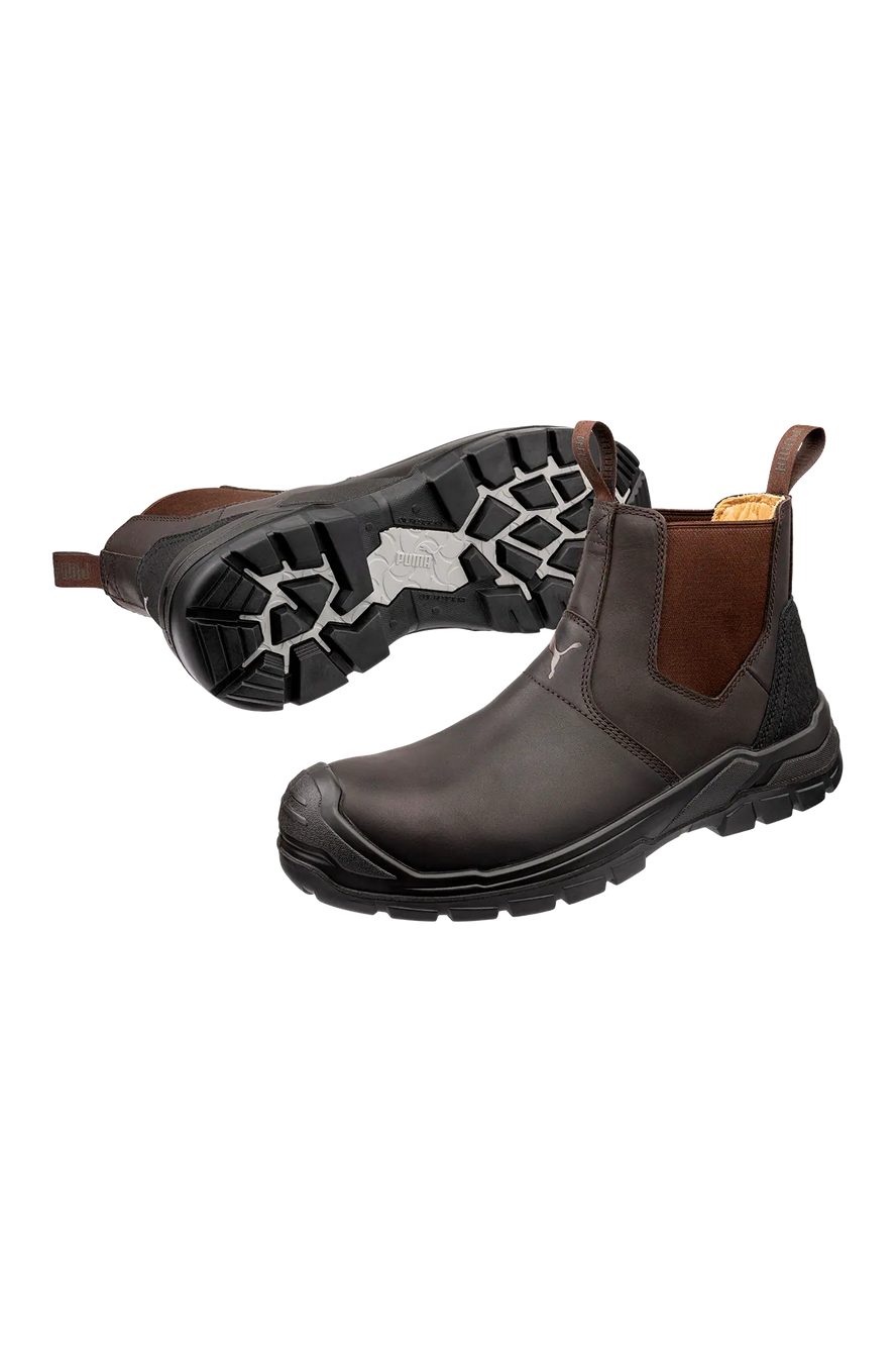 Puma Safety Tanami Brown Mid S3S sikkerhedsstøvle set som par