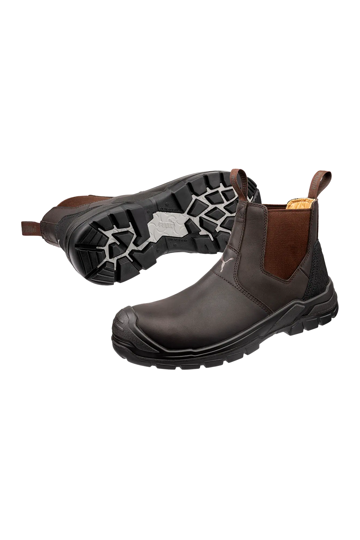 Puma Safety Tanami Brown Mid S3S sikkerhedsstøvle set som par
