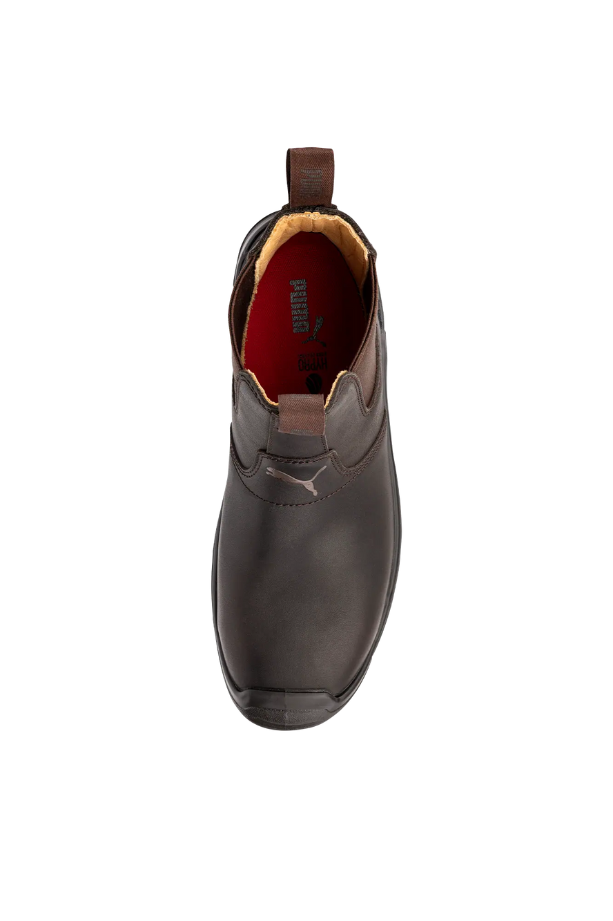 Puma Safety Tanami Brown Mid S3S sikkerhedsstøvle set ovenfra