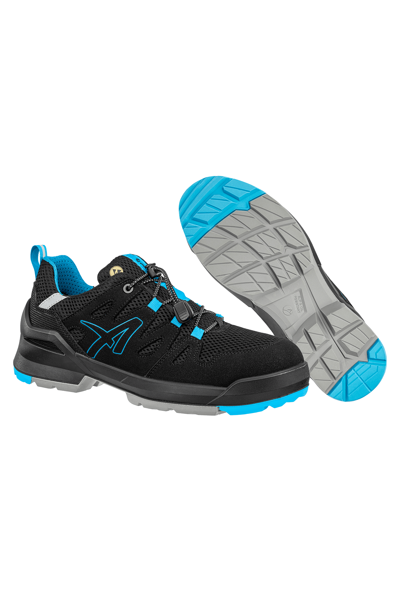 Albatros Fastpack Black/Blue Low S1PL sikkerhedssko - tranemoshop.dk