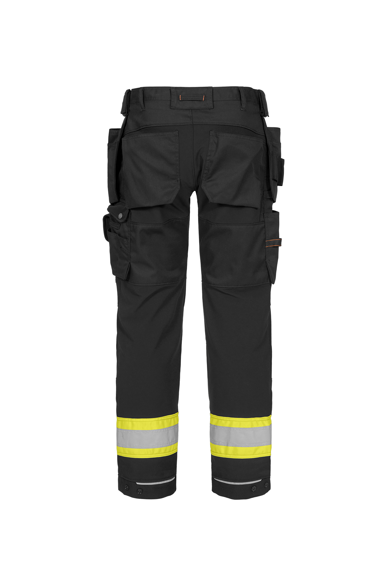 Comfort Stretch avanceret dame håndværkerbuks m/hi-vis - tranemoshop.dk