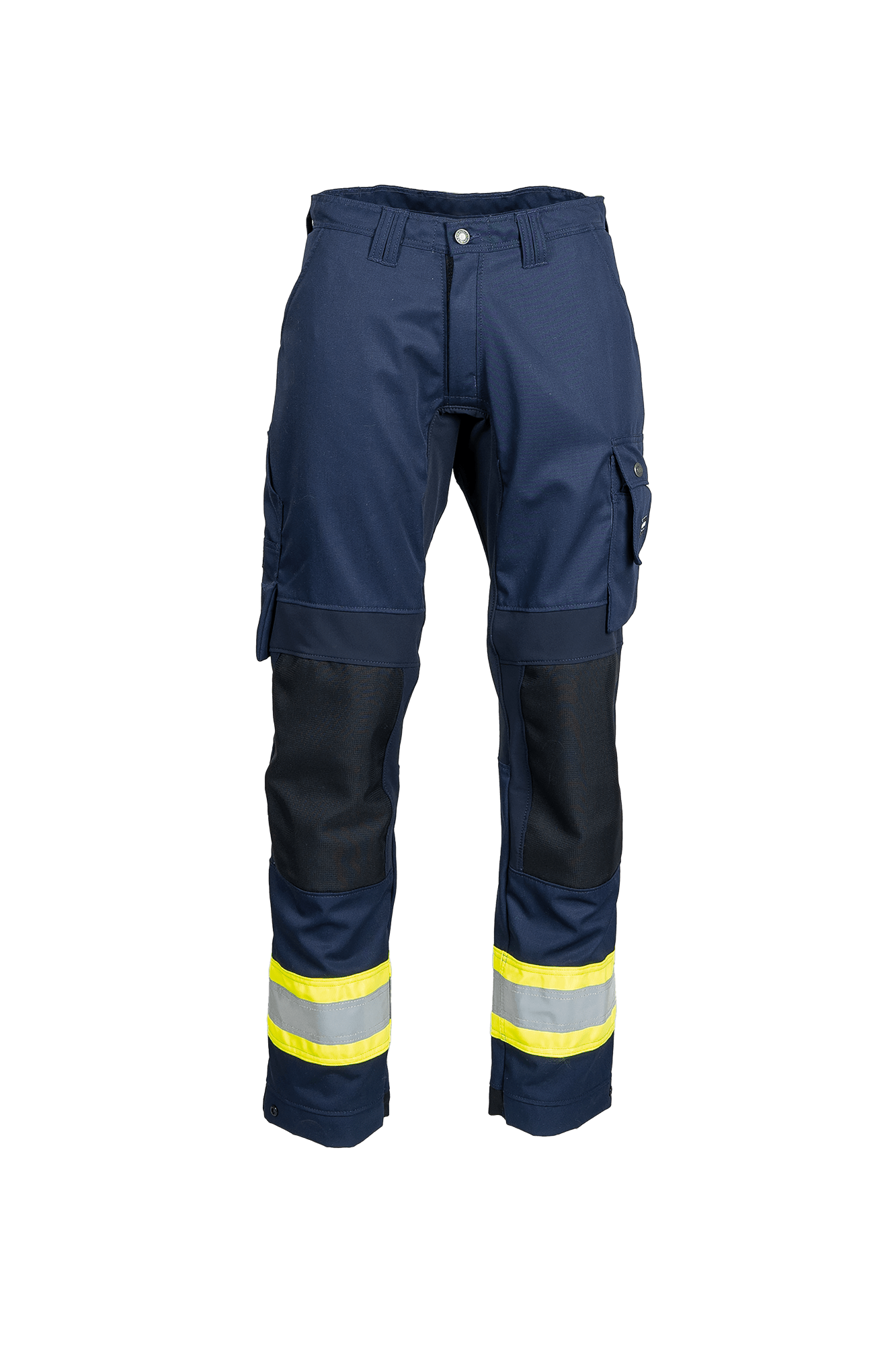 Comfort Stretch buks m/hi-vis - tranemoshop.dk #farve_gul marineblå