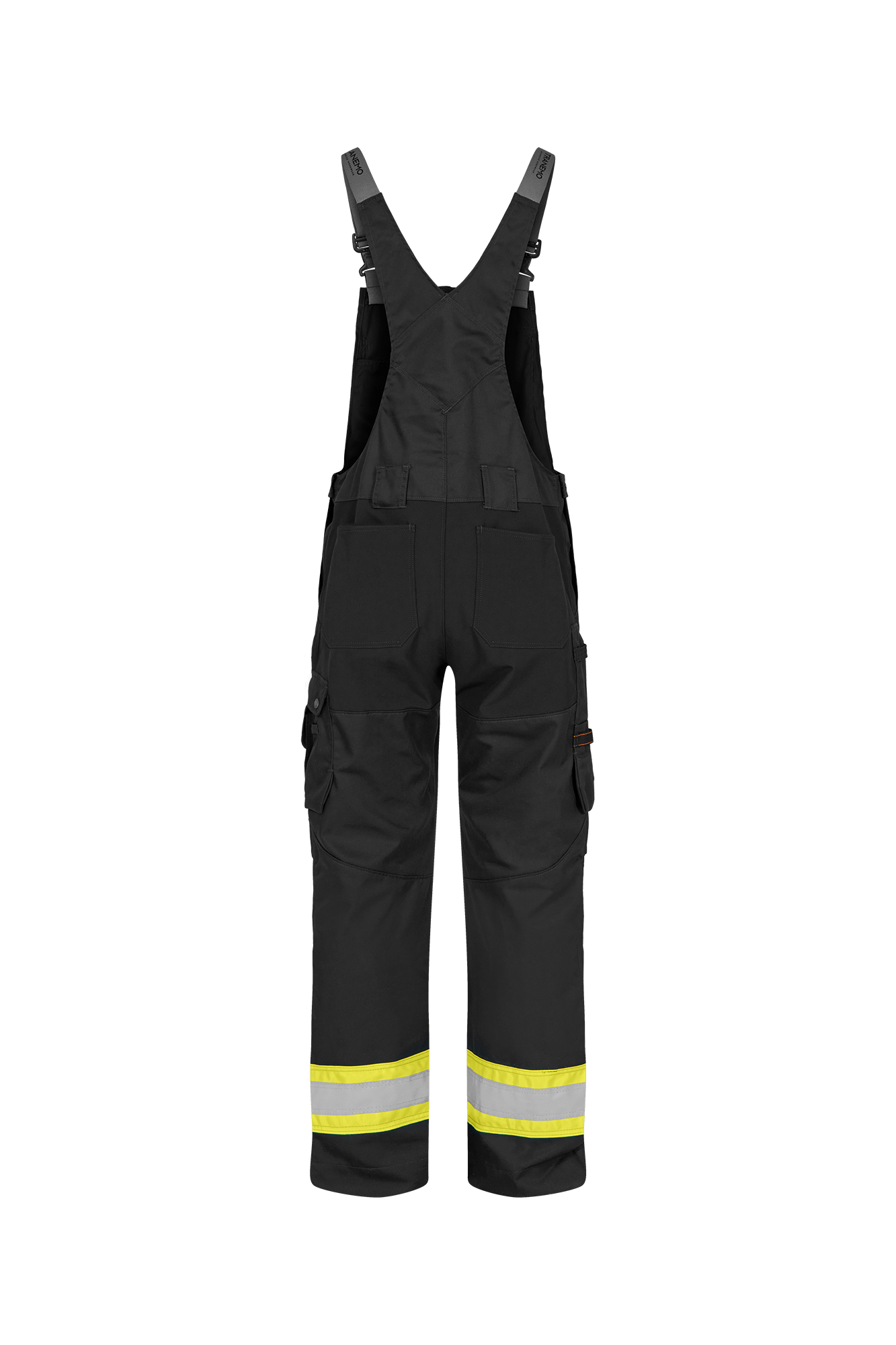 Comfort Stretch Vision Overall m/hi-vis - tranemoshop.dk #farve_sort gul