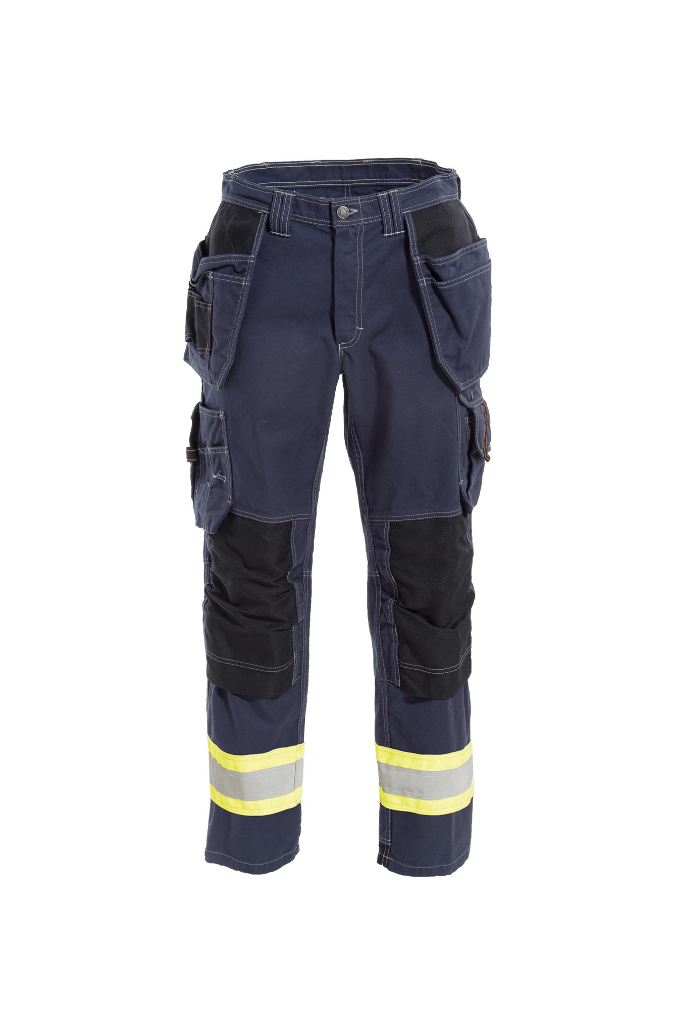 Craftsman Pro håndværkerbuks m/hi-vis - tranemoshop.dk #farve_gul marineblå