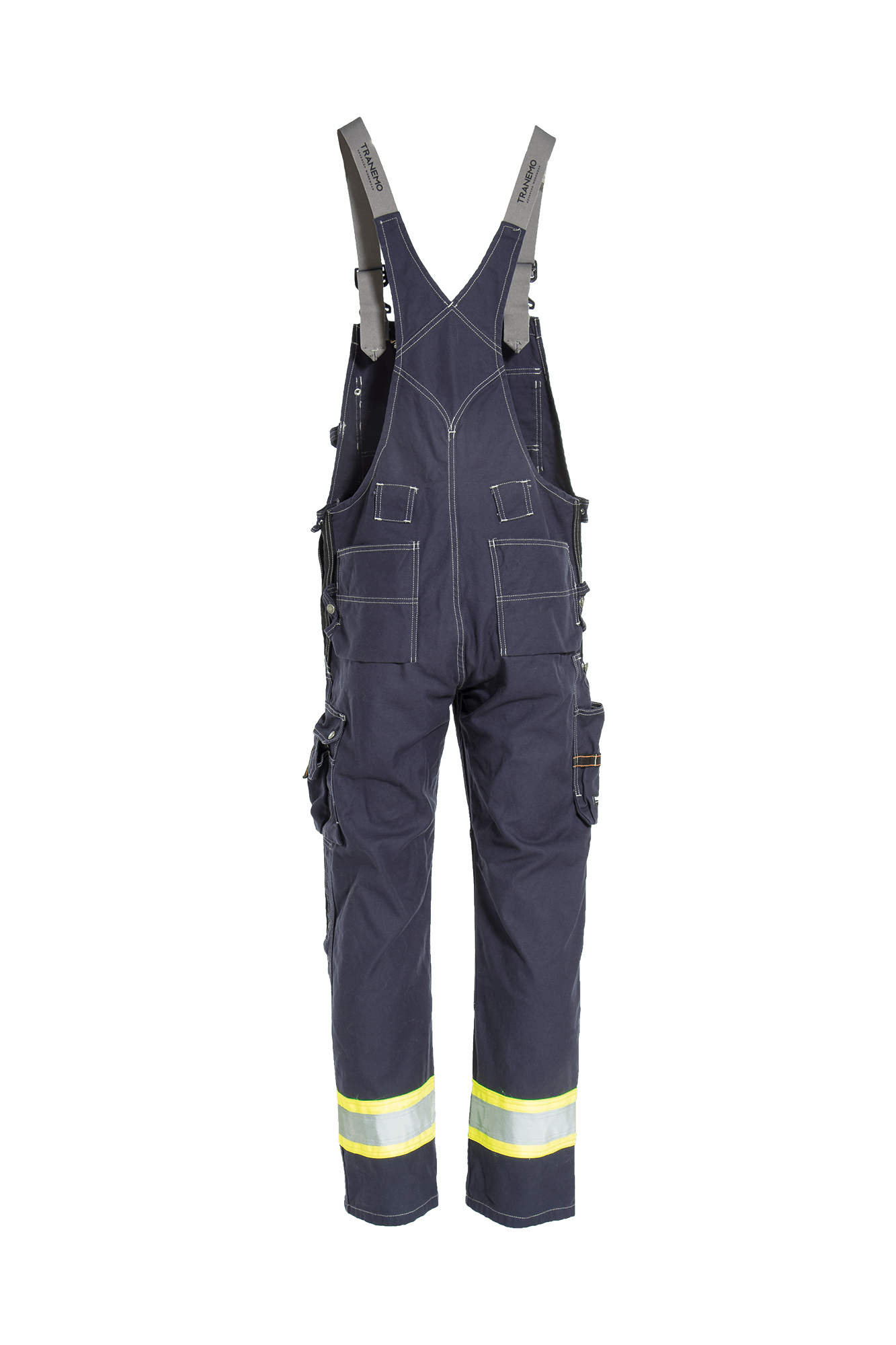 Craftsman Pro Overall m/hi-vis - tranemoshop.dk #farve_gul marineblå