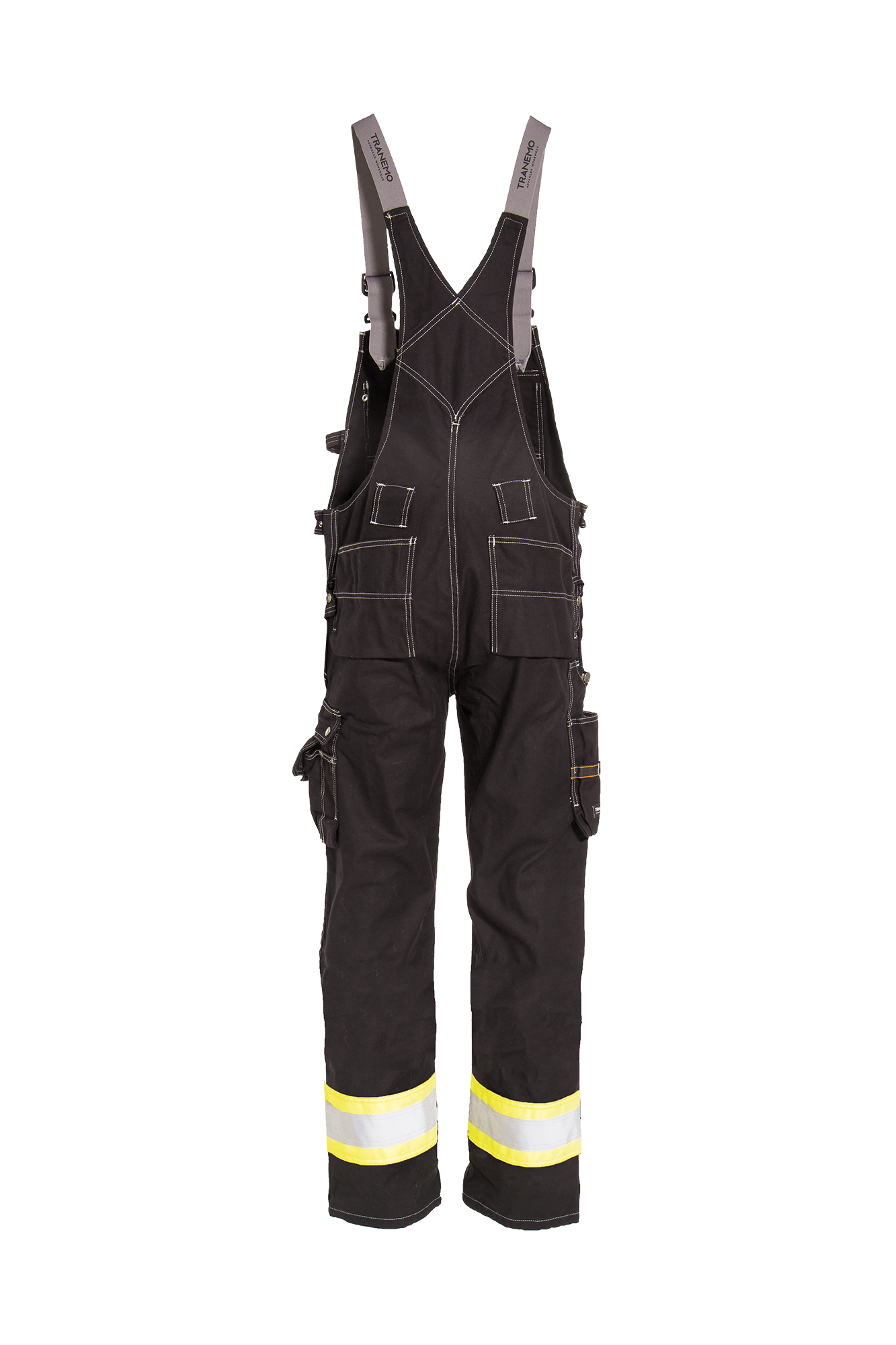 Craftsman Pro Overall m/hi-vis - tranemoshop.dk #farve_sort gul