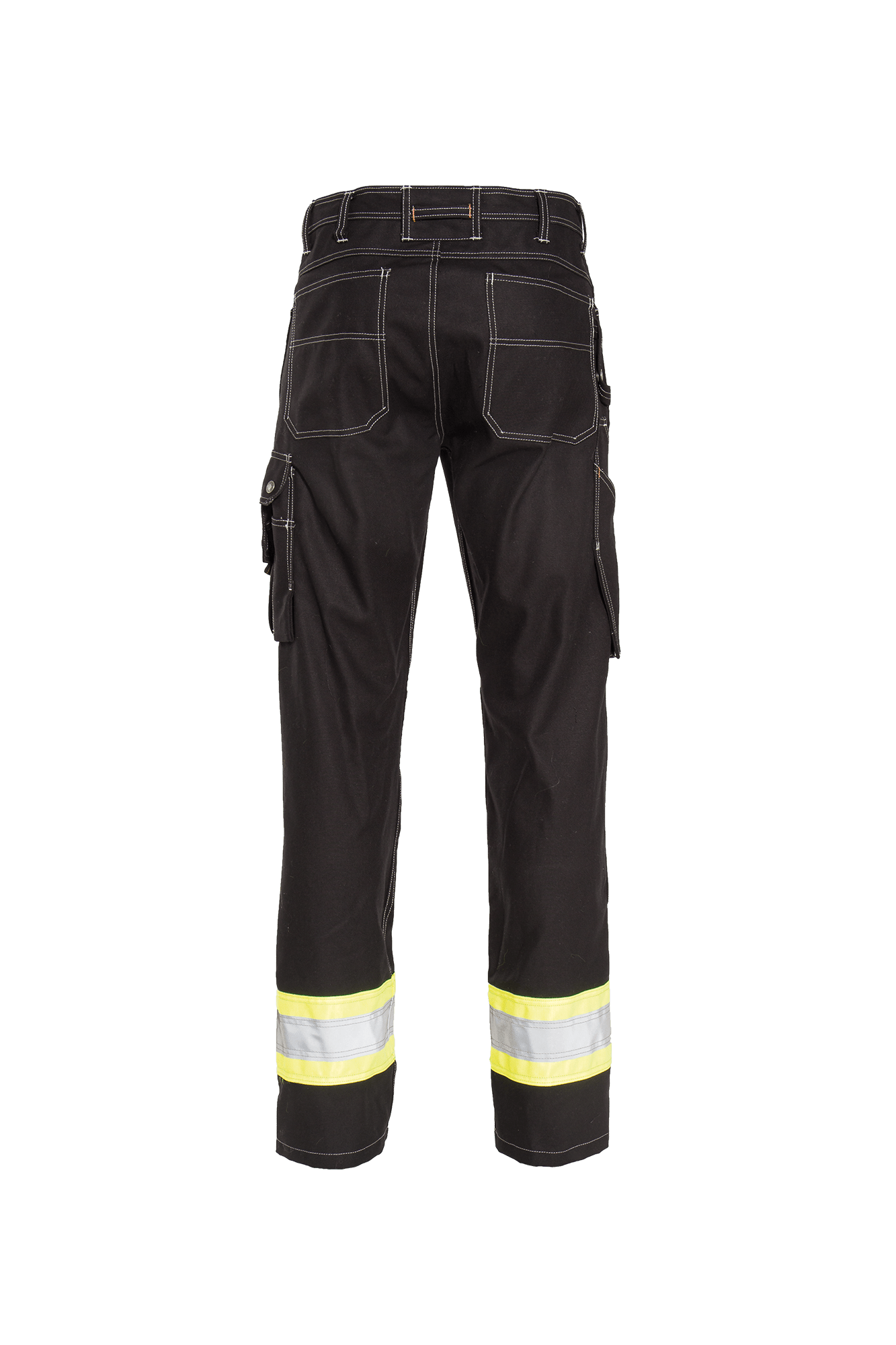Craftsman Pro Workerjeans m/hi-vis - tranemoshop.dk #farve_sort gul