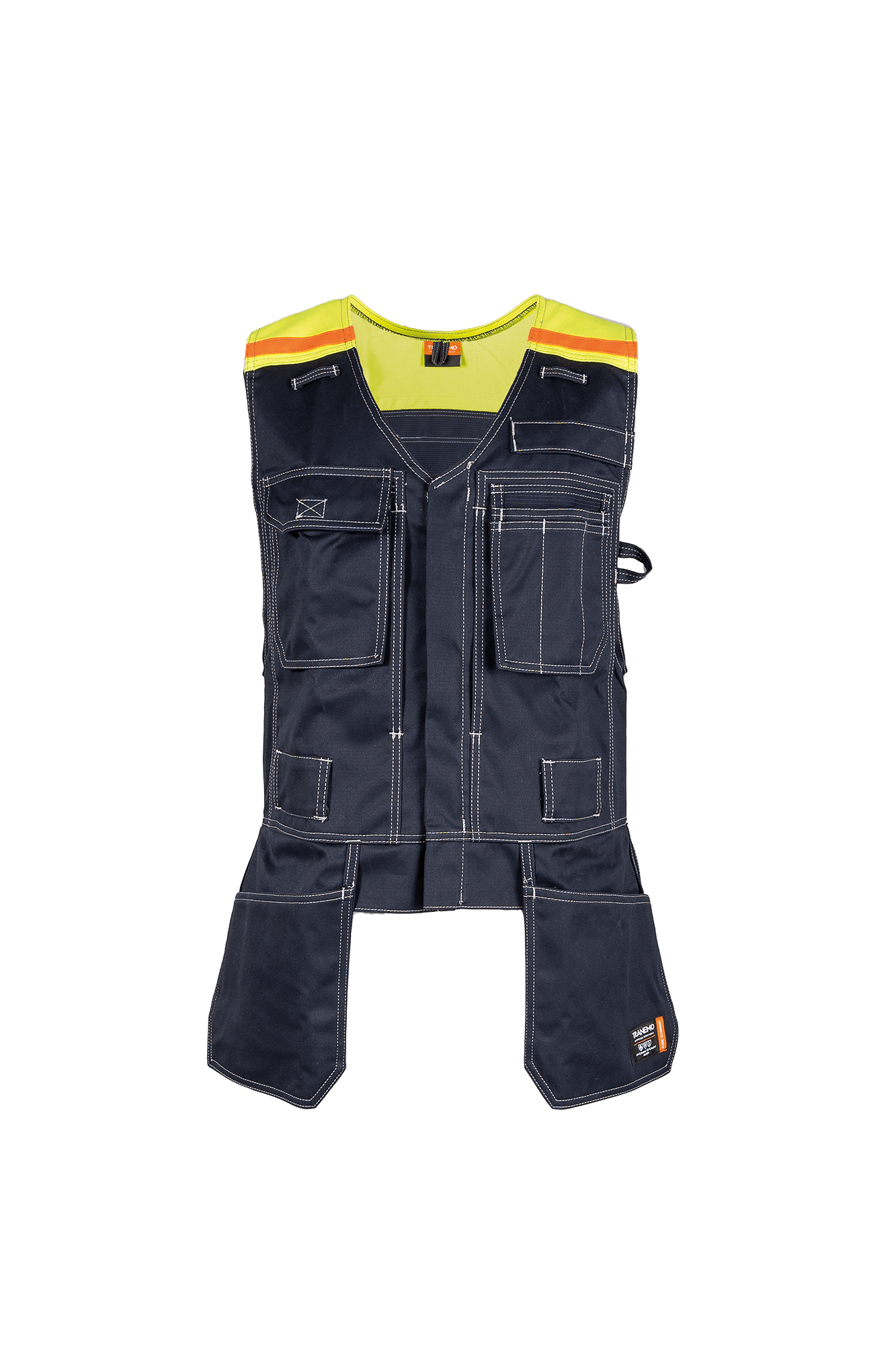 Flammehæmmende Cantex WS håndværker vest m/stretch - tranemoshop.dk