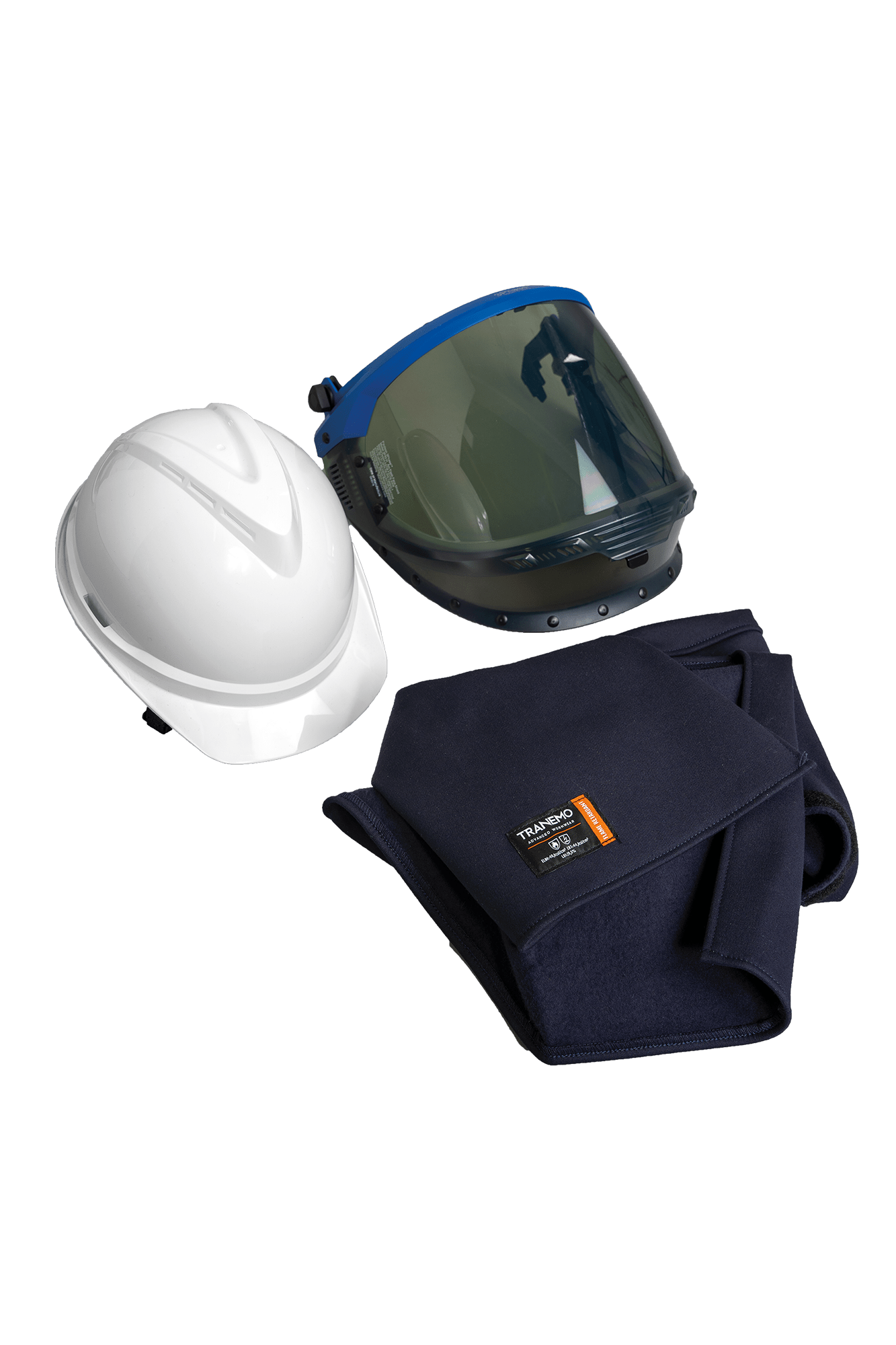 Flammehæmmende Switch lysbue hætte m/hjelm og visir - tranemoshop.dk