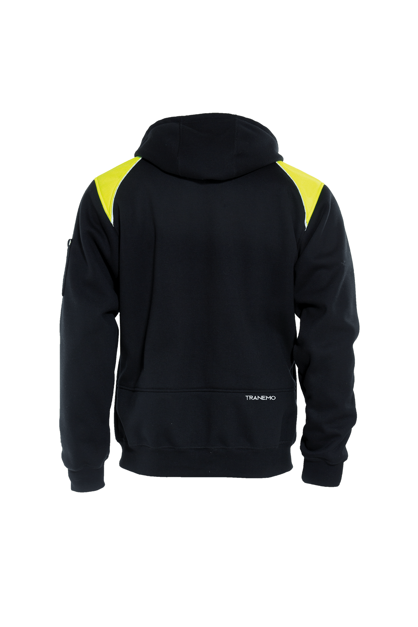 Hoodjakke m/hivis - tranemoshop.dk