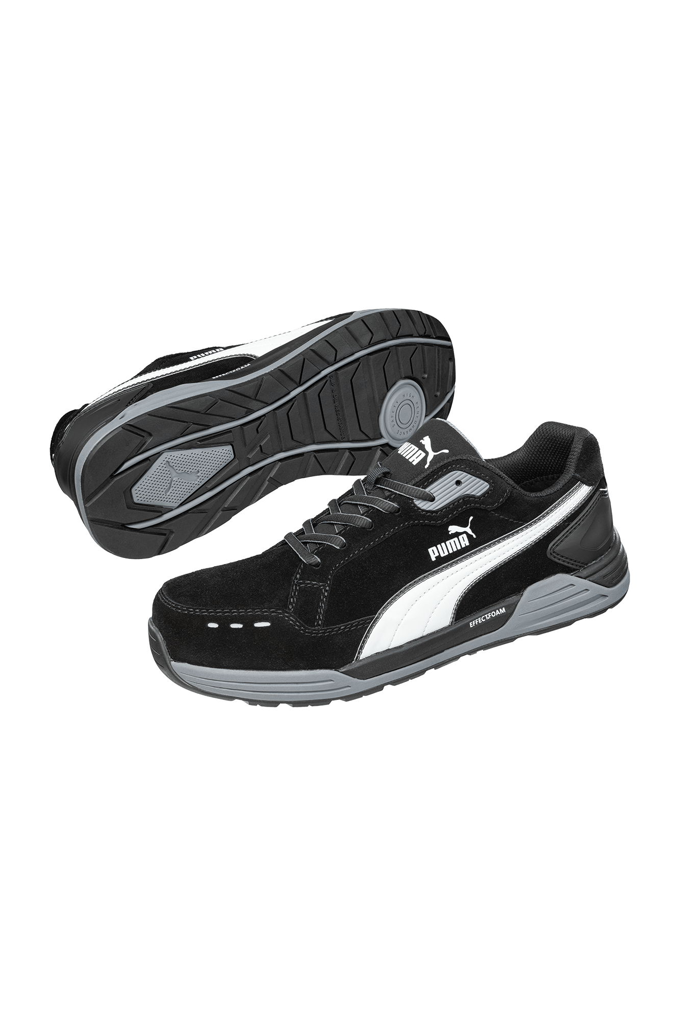 Puma Safety Airtwist Black Low S3 sikkerhedssko - tranemoshop.dk