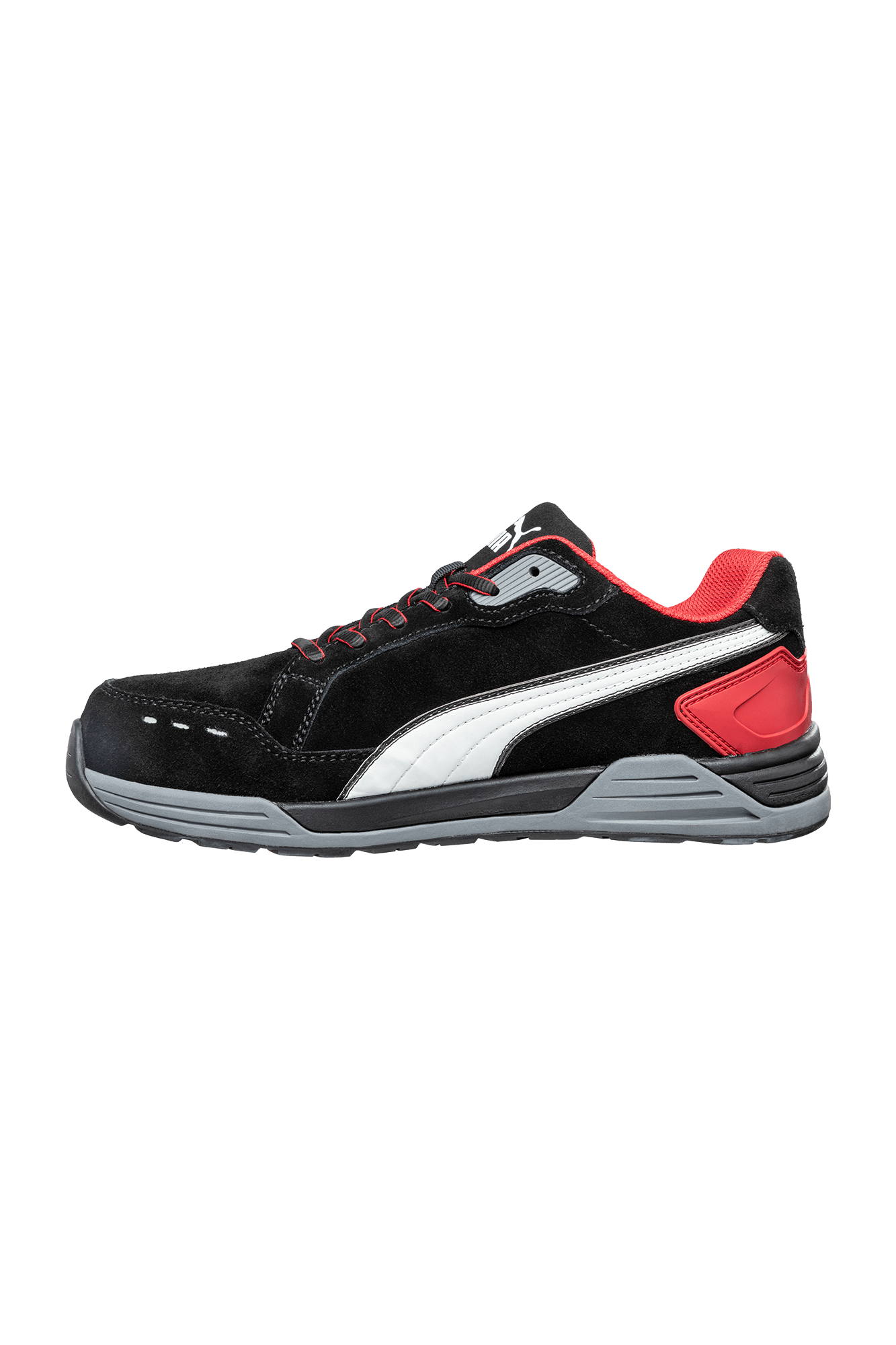 Puma Safety Airtwist Black Red Low S3 sikkerhedssko - tranemoshop.dk