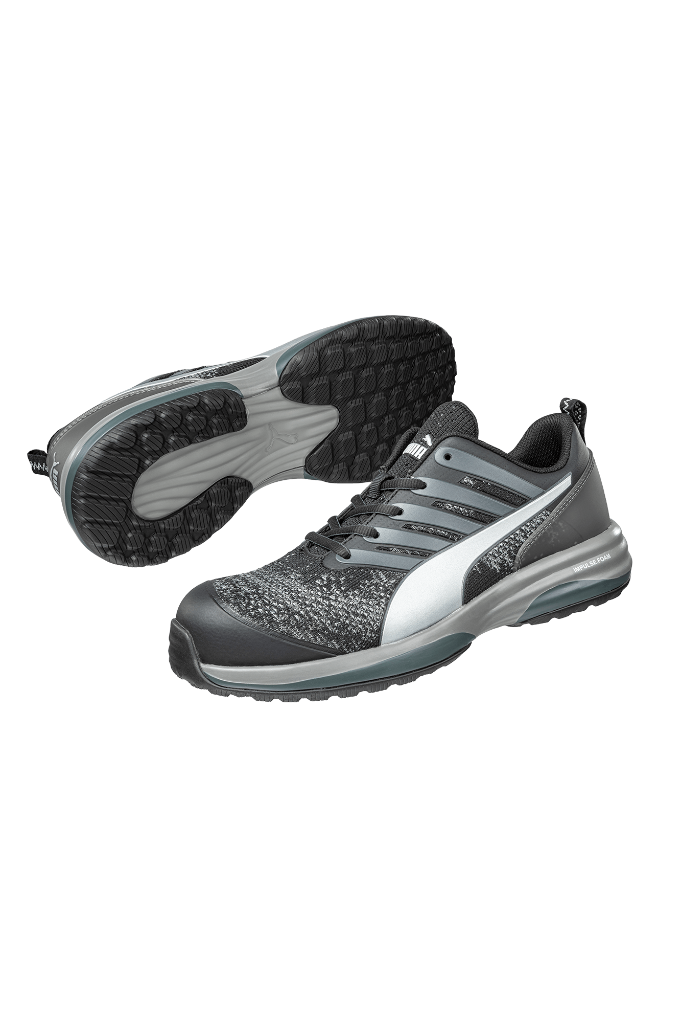 Puma Safety Charge Black Low S1P sikkerhedssko - tranemoshop.dk