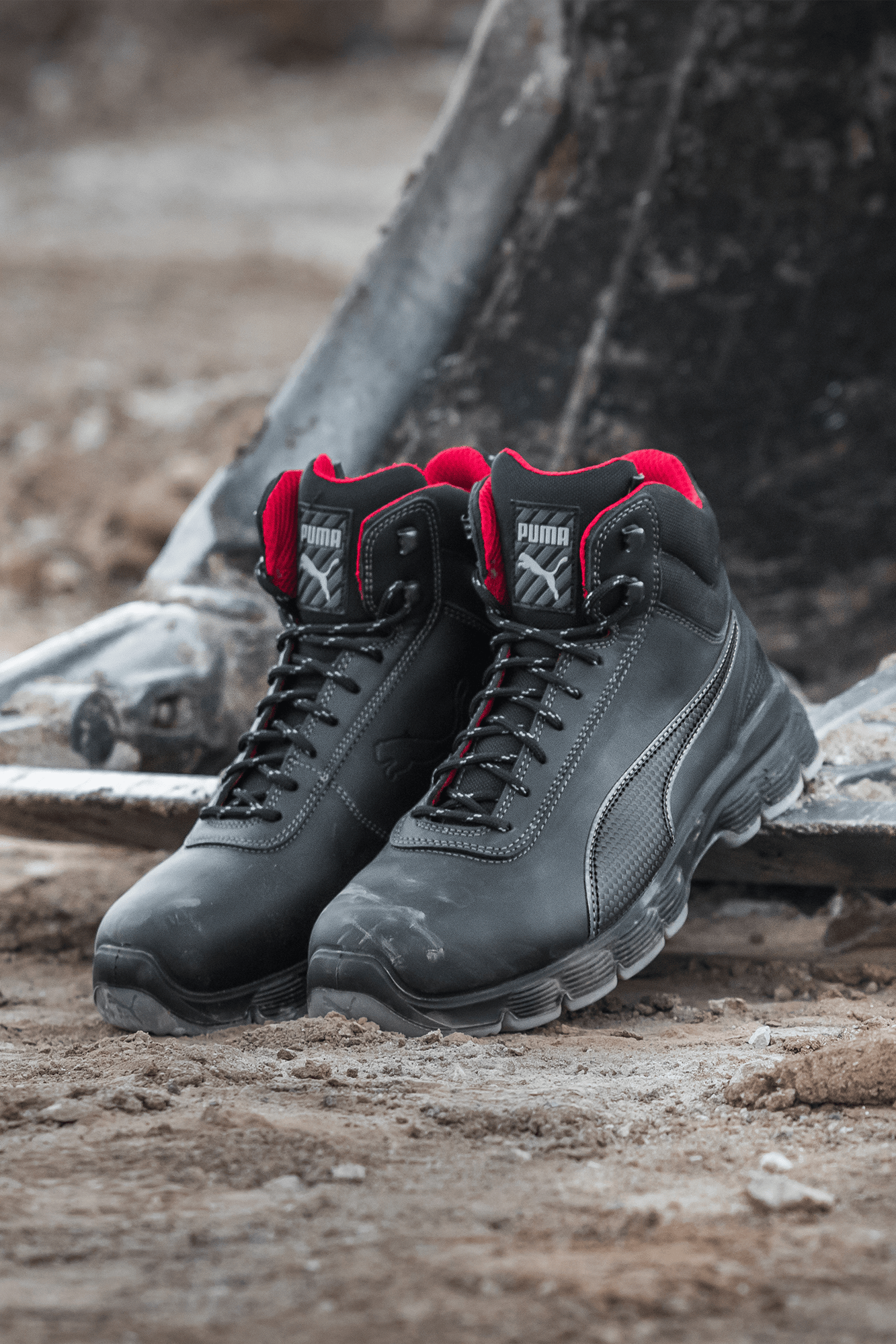 Puma Safety Condor Black Mid S3 sikkerhedsstøvle - tranemoshop.dk