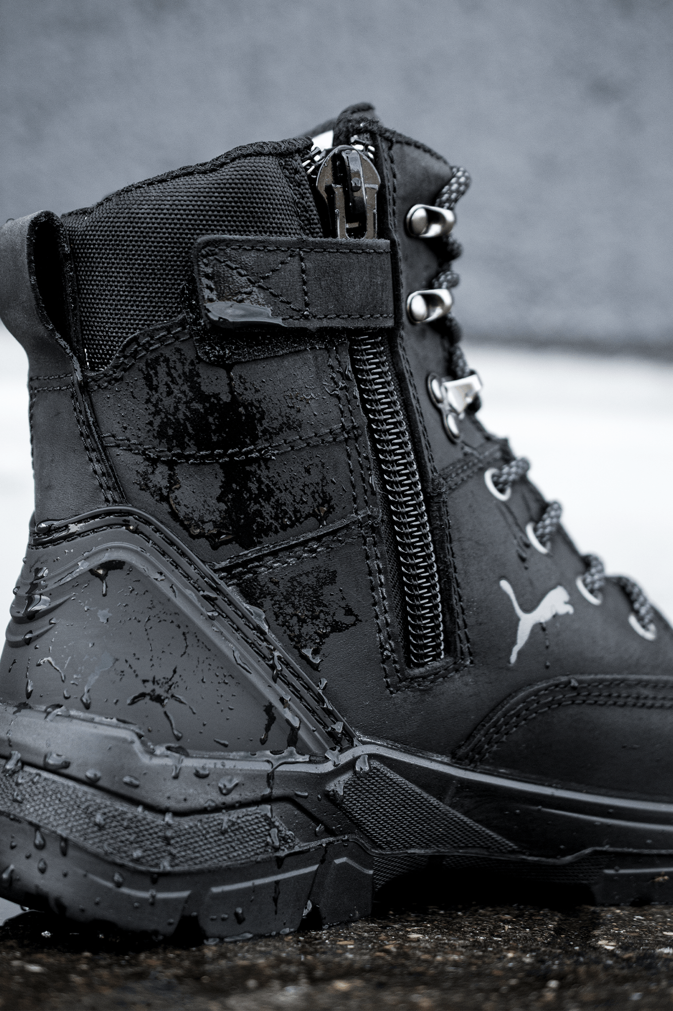 Puma Safety Conquest Black CTX High S3 sikkerhedsstøvle - tranemoshop.dk