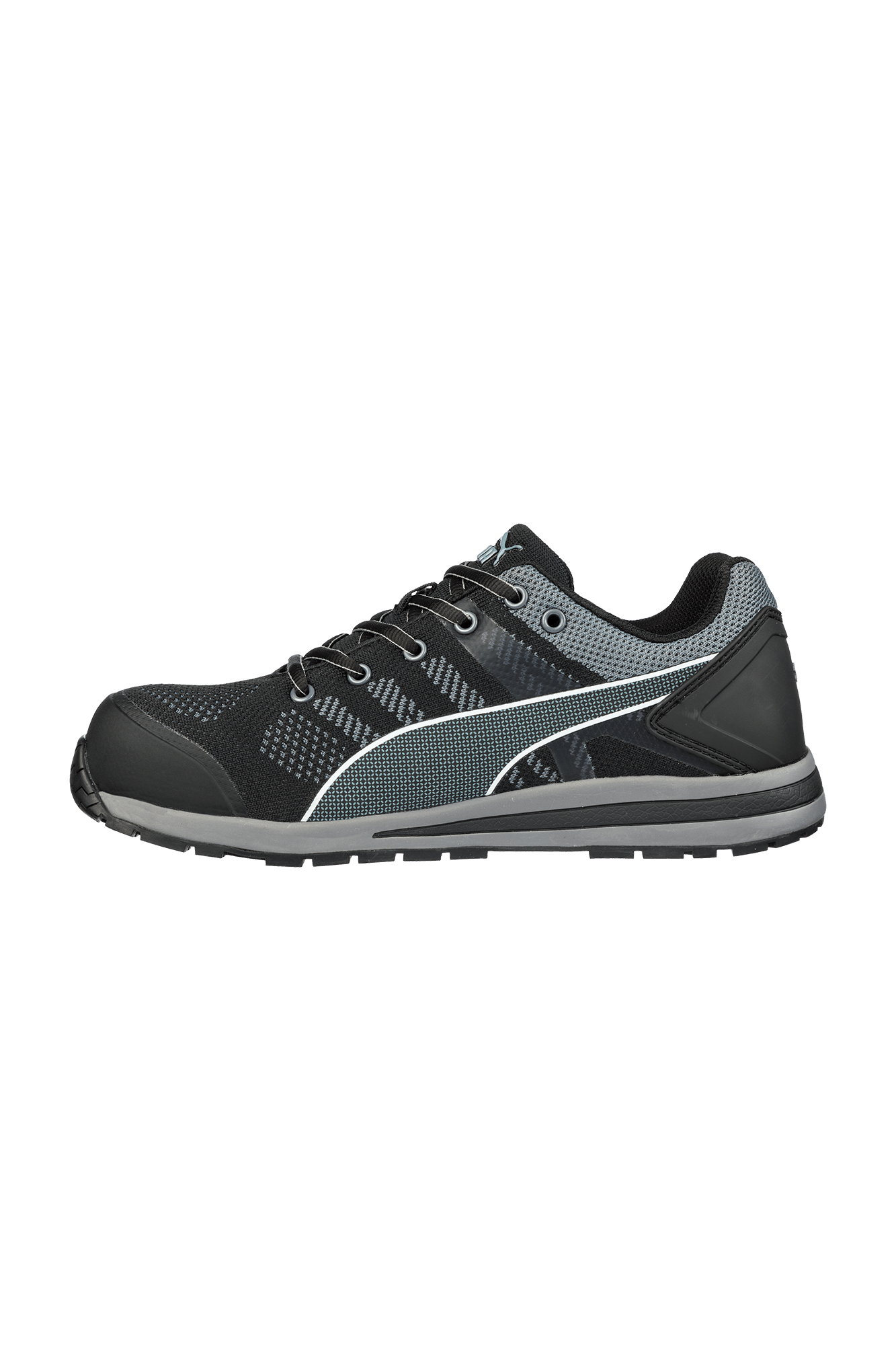 Puma Safety Elevate Knit Black Low S1P sikkerhedssko - tranemoshop.dk