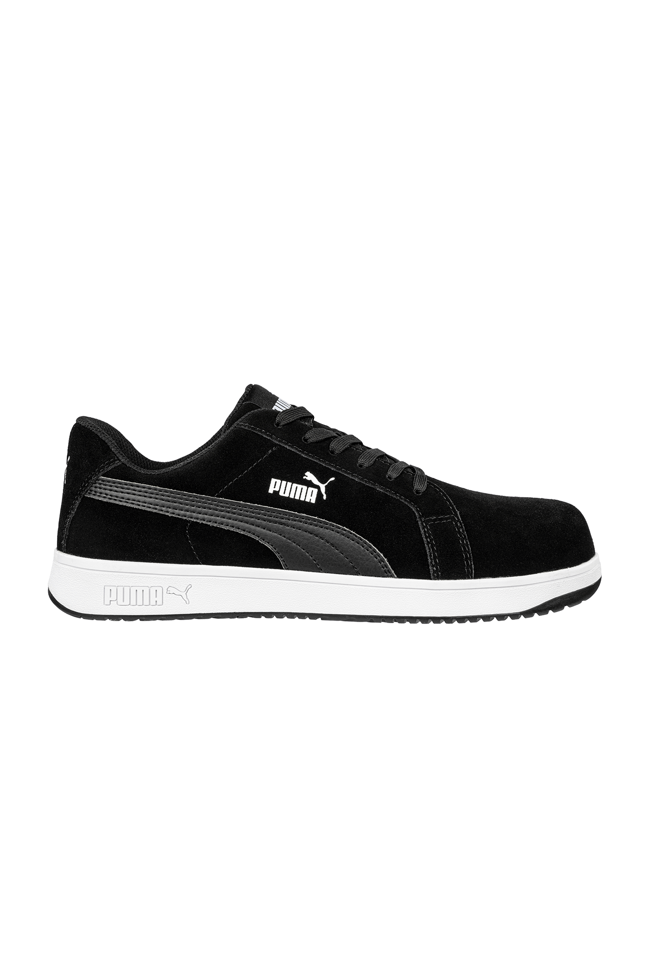 Puma Safety Iconic Suede Black Low S1PL sikkerhedssko - tranemoshop.dk