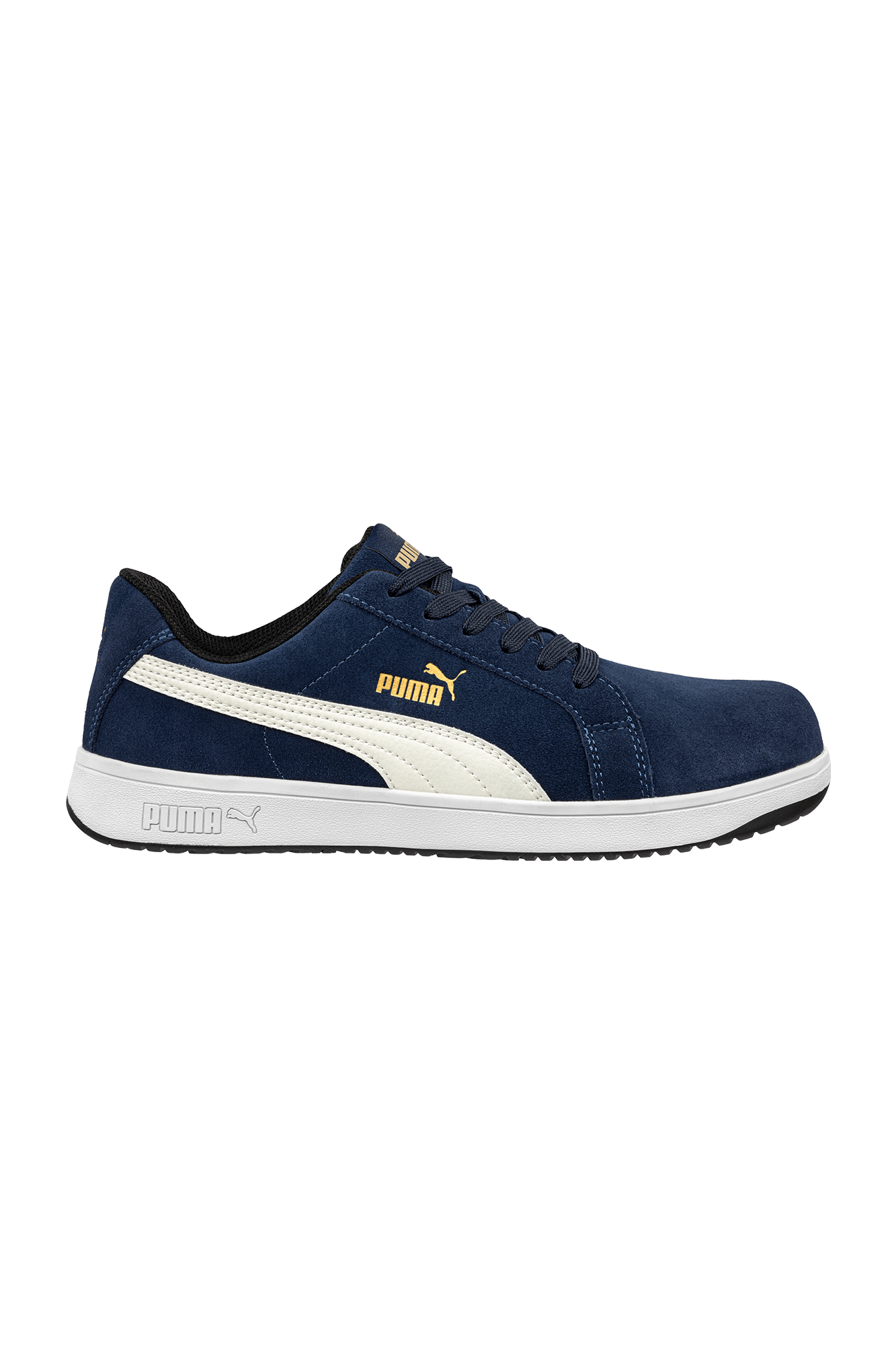Puma Safety Iconic Suede Navy Low S1PL sikkerhedssko - tranemoshop.dk