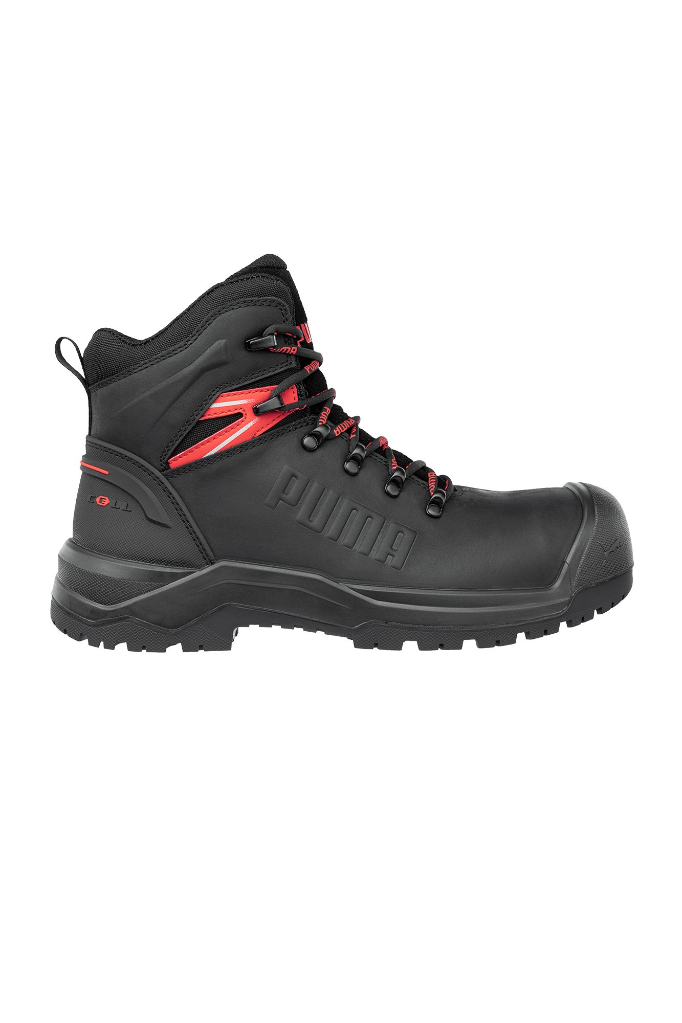 Puma Safety Iron HD Black Mid S3S sikkerhedsstøvle - tranemoshop.dk