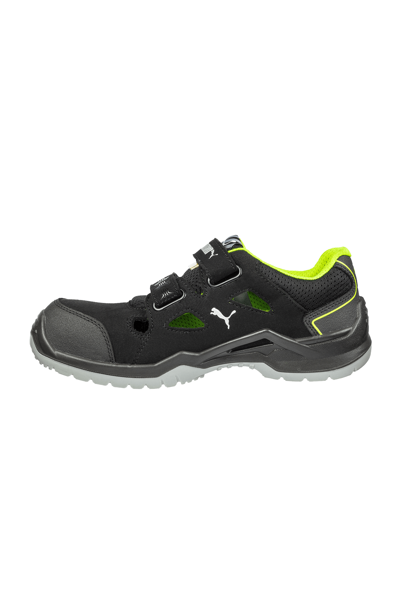 Puma Safety Neodyme Green Low S1P sikkerhedssko - tranemoshop.dk