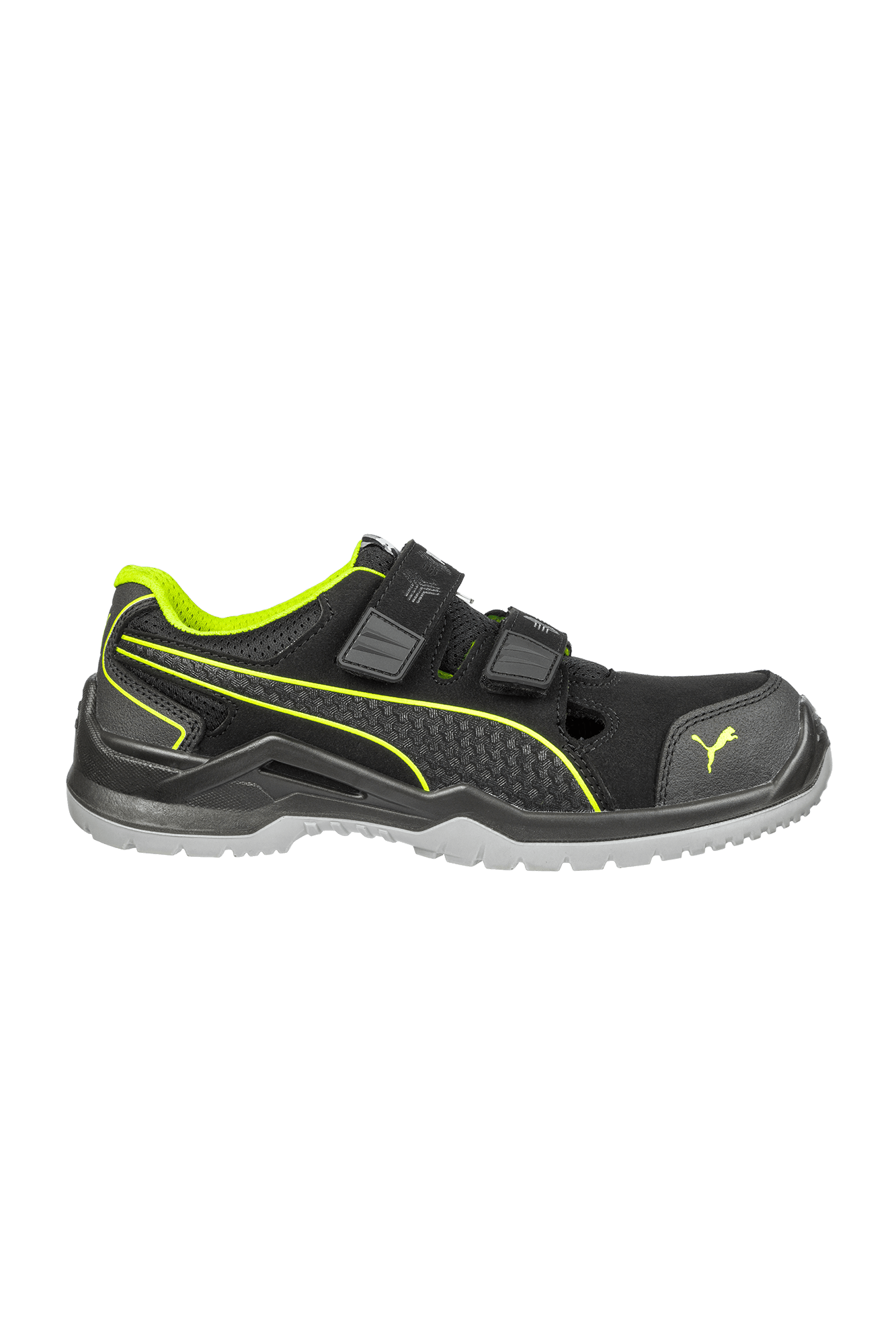 Puma Safety Neodyme Green Low S1P sikkerhedssko - tranemoshop.dk