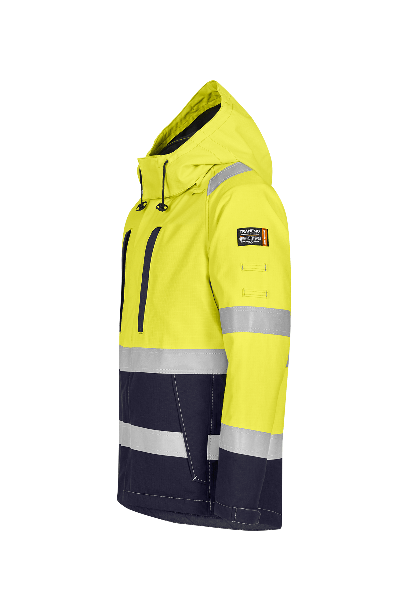 Tranemo Flammehæmmende Tera TX vinterjakke m/hætte - tranemoshop.dk