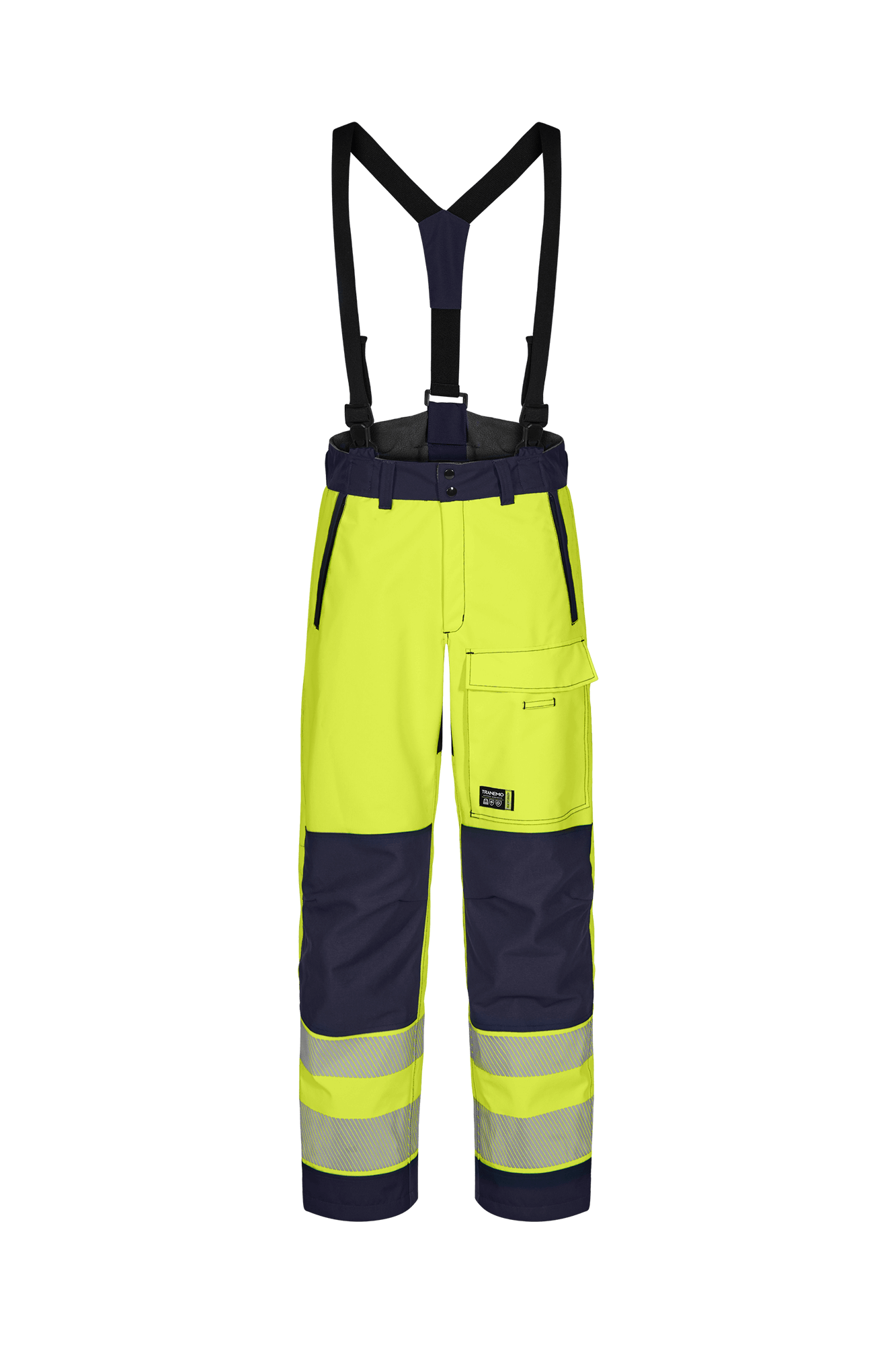 Tranemo Vision HV Hi-vis dame skalbuks - tranemoshop.dk #farve_gul marineblå