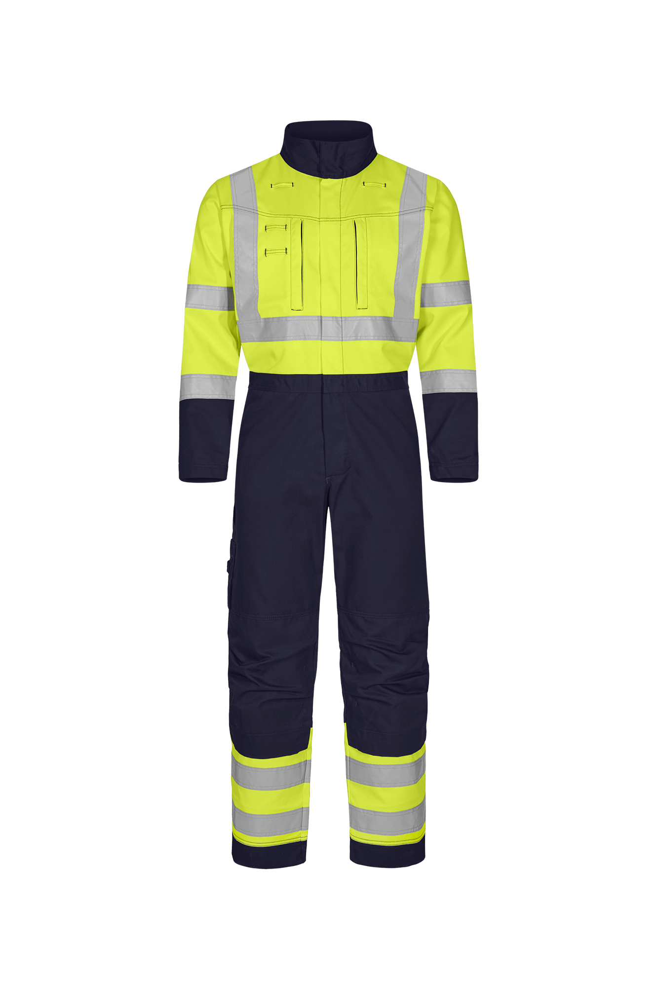 Tranemo Vision HV Hi-vis kedeldragt - tranemoshop.dk #farve_gul marineblå