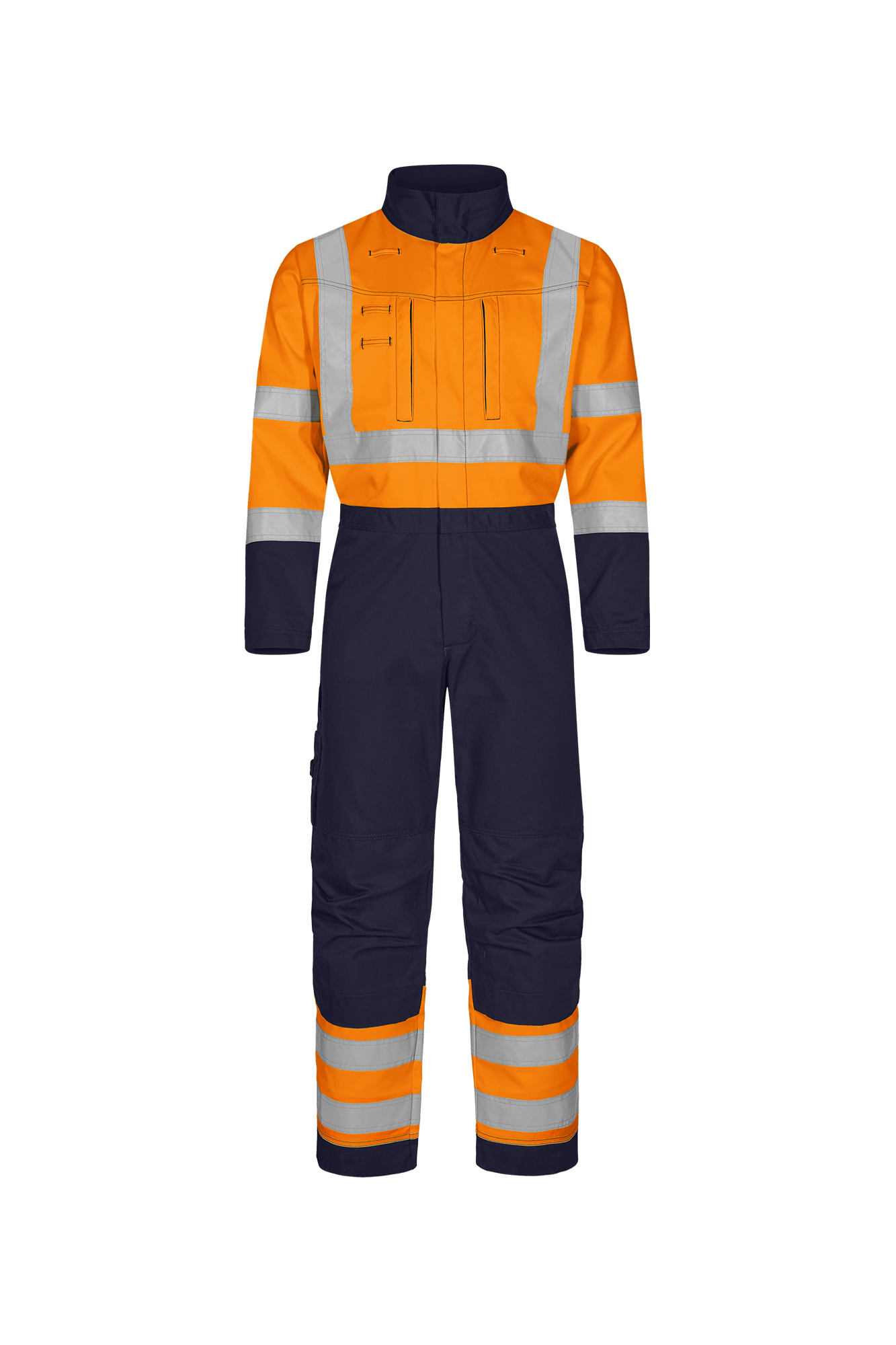 Tranemo Vision HV Hi-vis kedeldragt - tranemoshop.dk #farve_orange marineblå