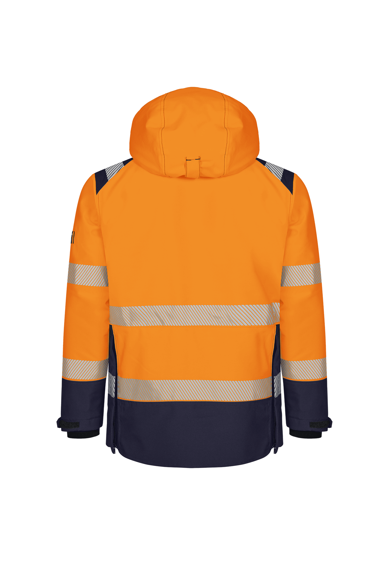 Vision HV Hi-vis vinterjakke m/hætte - tranemoshop.dk #farve_orange marineblå