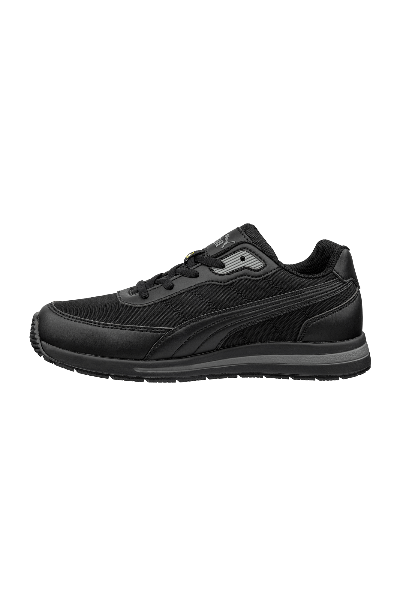 Puma Epic ST BLK Low – stødabsorberende og skridsikker arbejdssko i sort