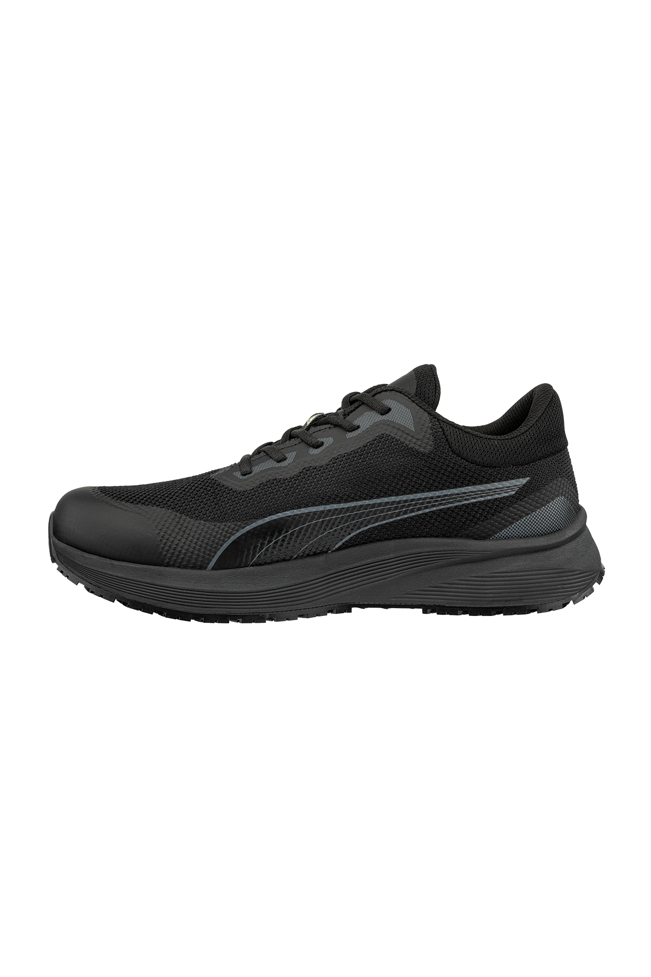 Puma Spark ST BLK Low – ultralet og åndbar arbejdssko med skridsikker sål
