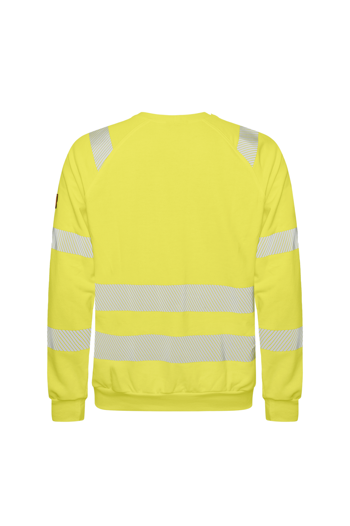 Flammehæmmende gul sweatshirt med høj synlighed