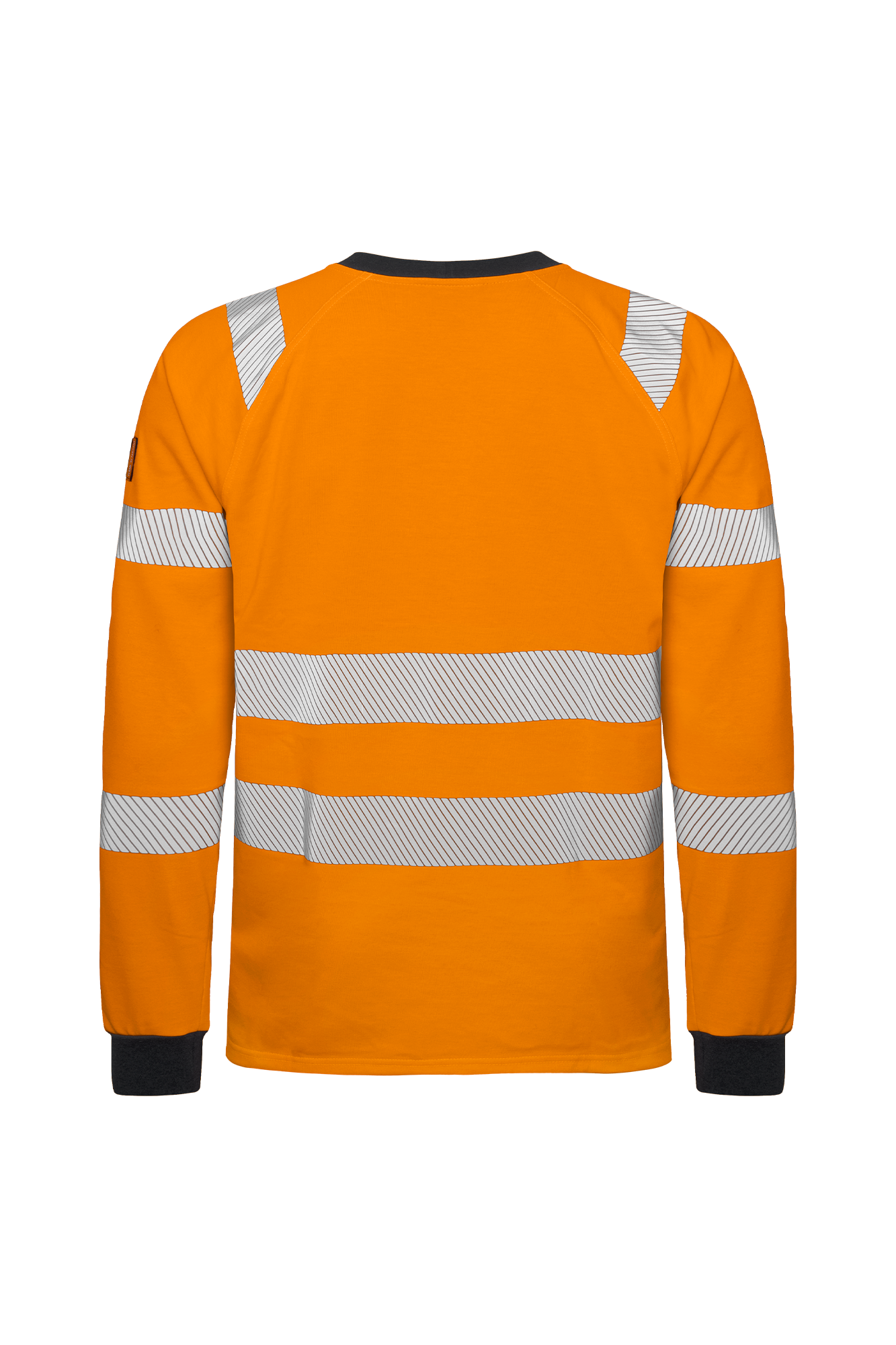 Flammehæmmende Orange hi-vis T-shirt, langærmet (APC 1, ELIM: 5,0 cal/cm², EBT: 5,3 cal/cm²)
