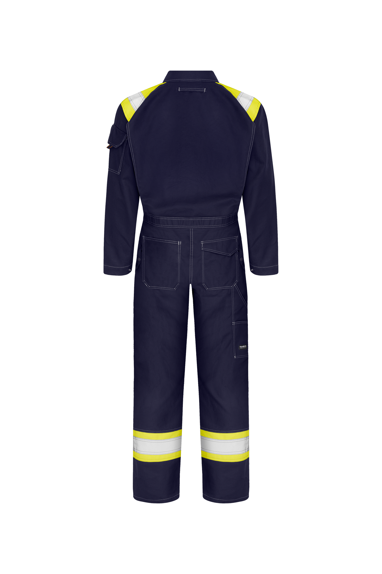 Craftsman Pro Navy Yellow Bomulds Kedeldragt